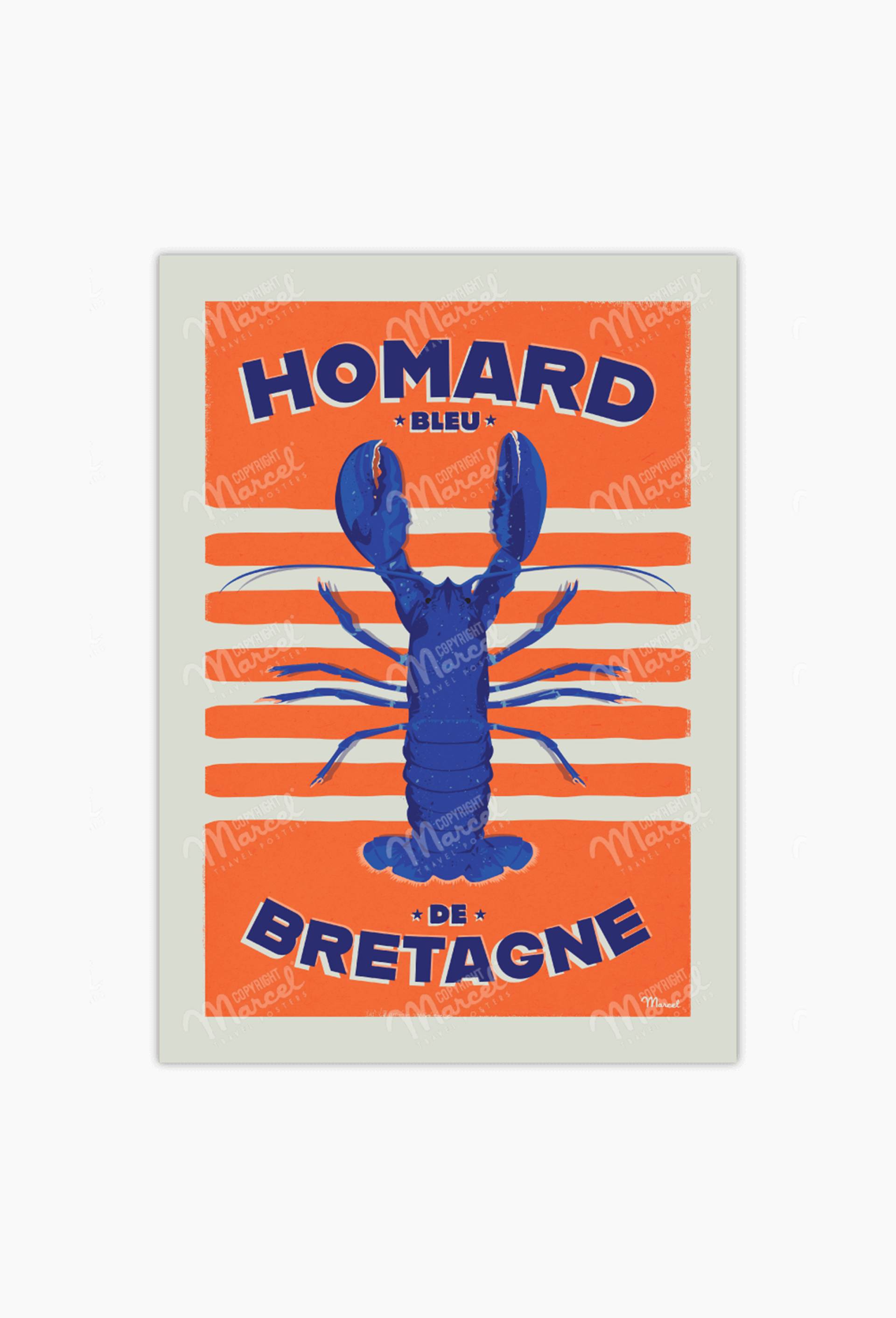 Affiches, 30x40cm - HOMARD DE BRETAGNE MARCEL
