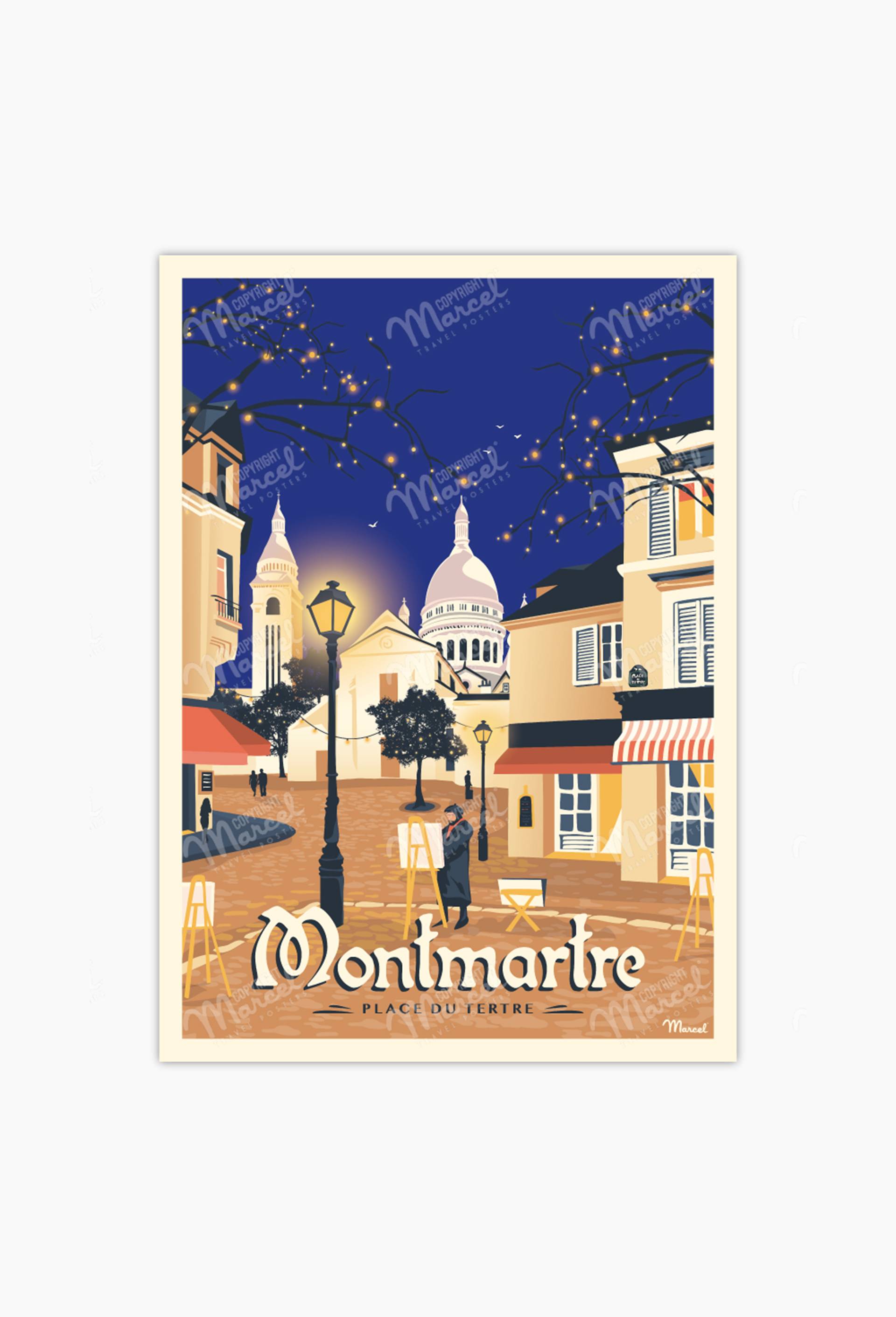 Affiches, 30x40cm - MONTMARTRE "Place du Tertre", , large image number 0.0