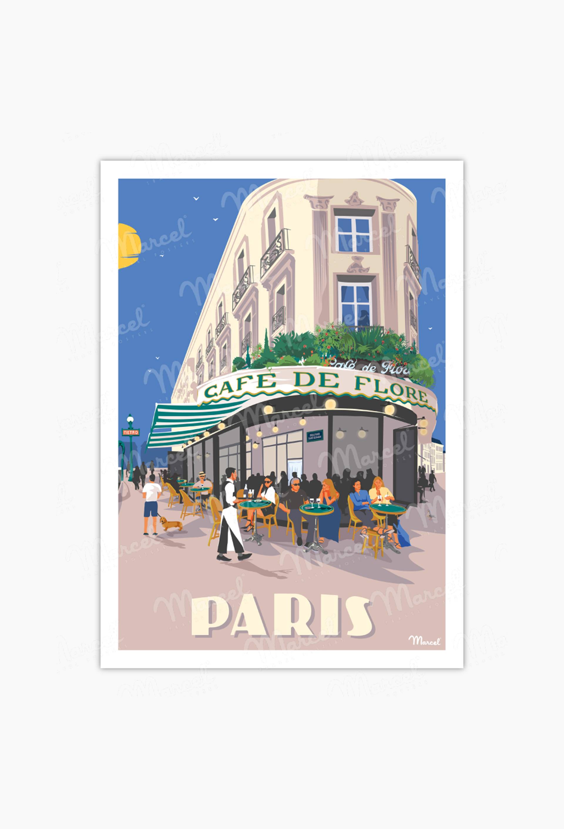 Affiches, 30x40cm - PARIS Boulevard St Germain, , large image number 0.0