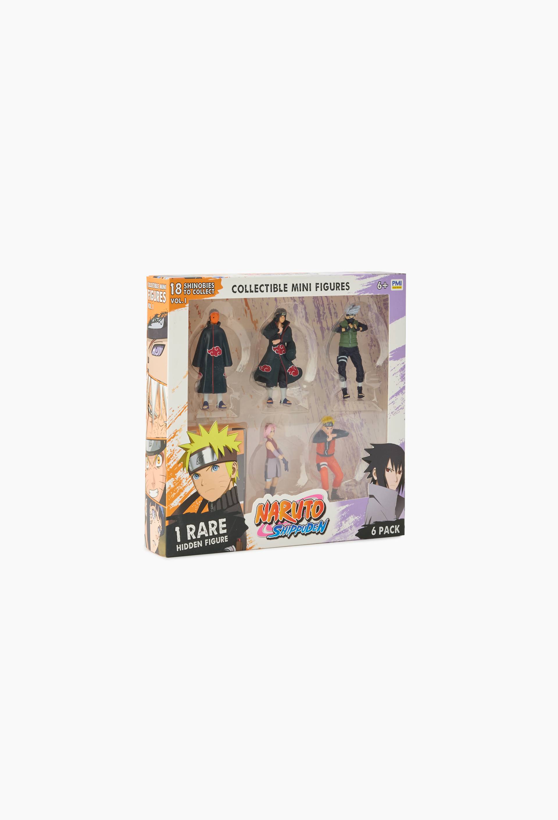 Naruto shippuden - pack de 6 figurines 6 cm a collectionne, , large image number 1