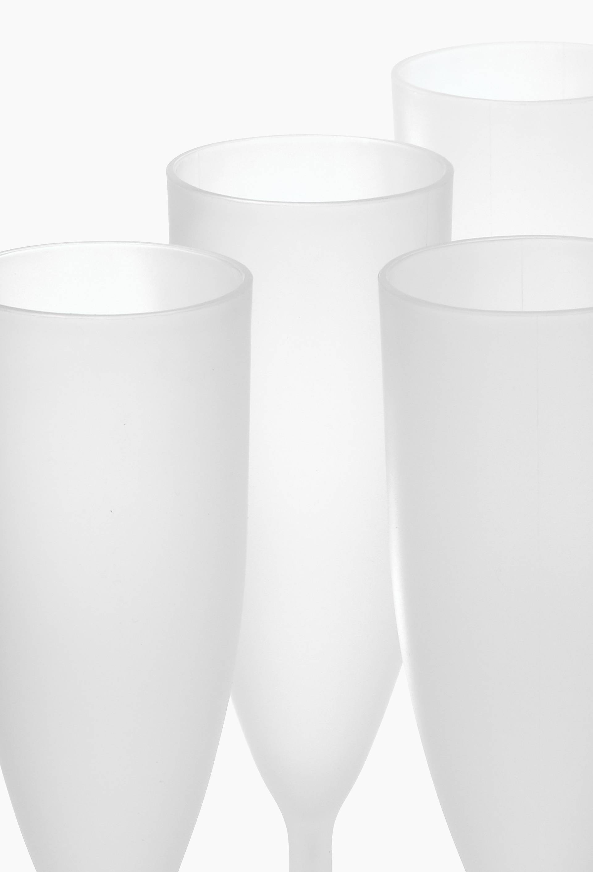 Lot de 6 flutes en plastique r&eacute;utilisable, 20cl, , large image number 1