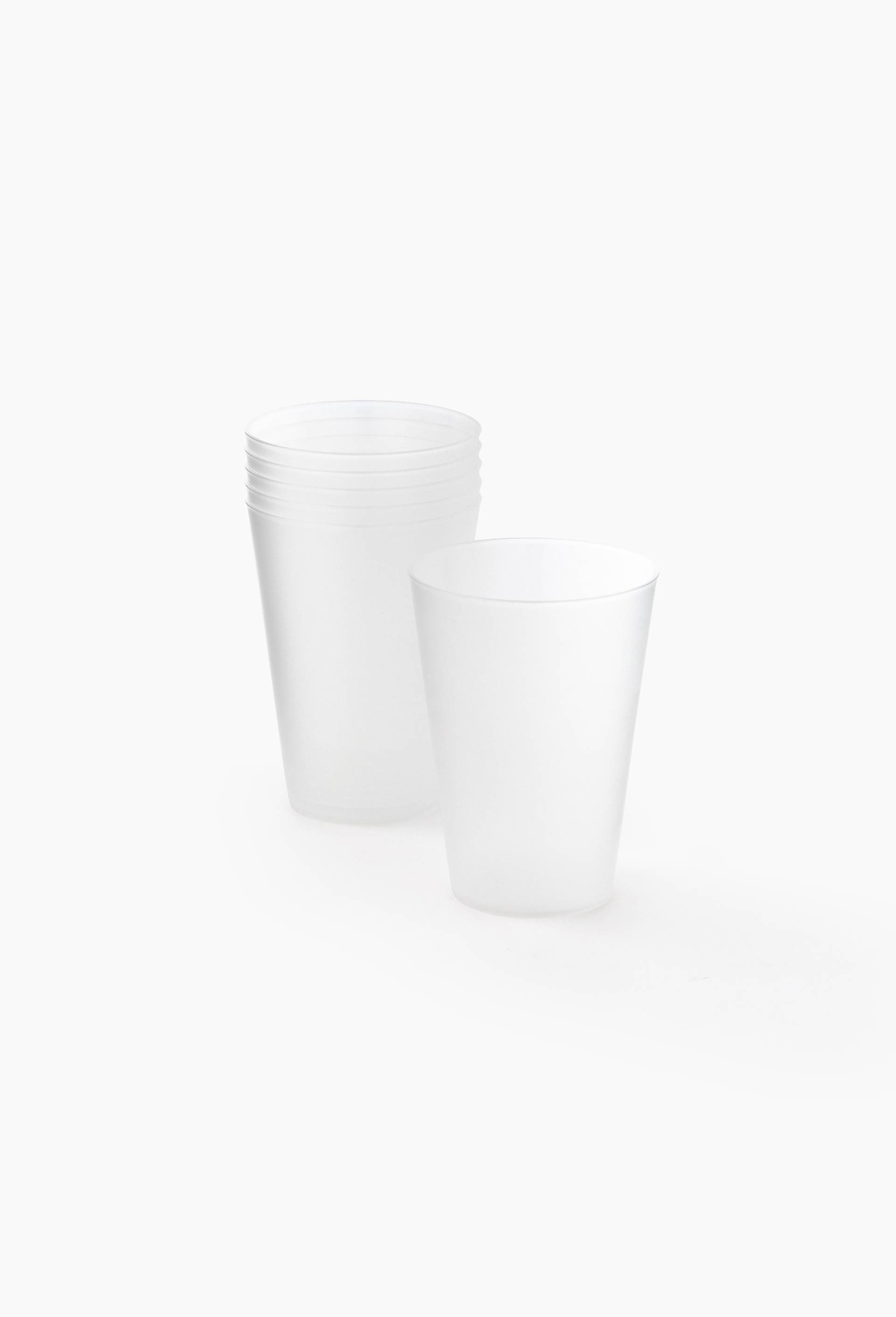 Lot de 6 gobelets en plastique r&eacute;utilisable, 30cl, , large image number 0