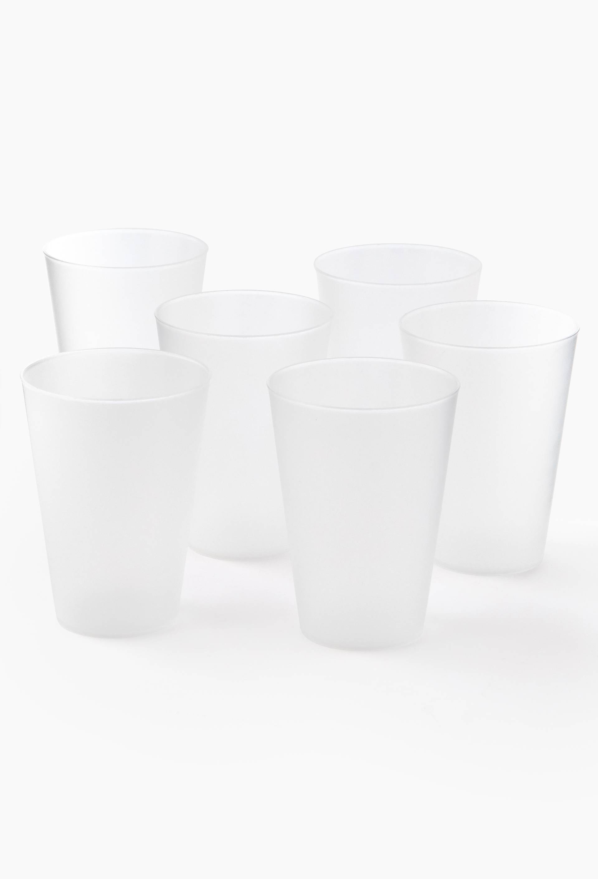 Lot de 6 gobelets en plastique r&eacute;utilisable, 30cl, , large image number 1