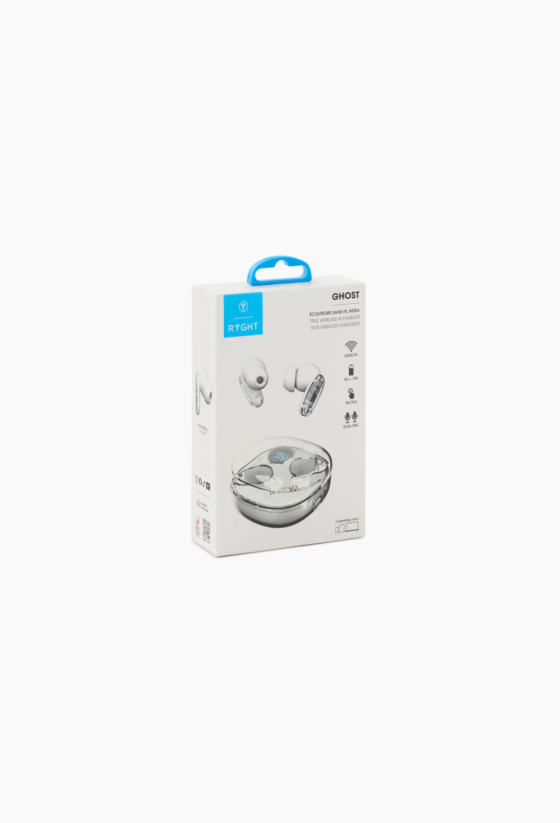 Ryght- GHOST- Ecouteurs sans fil intra-White, , large image number 2