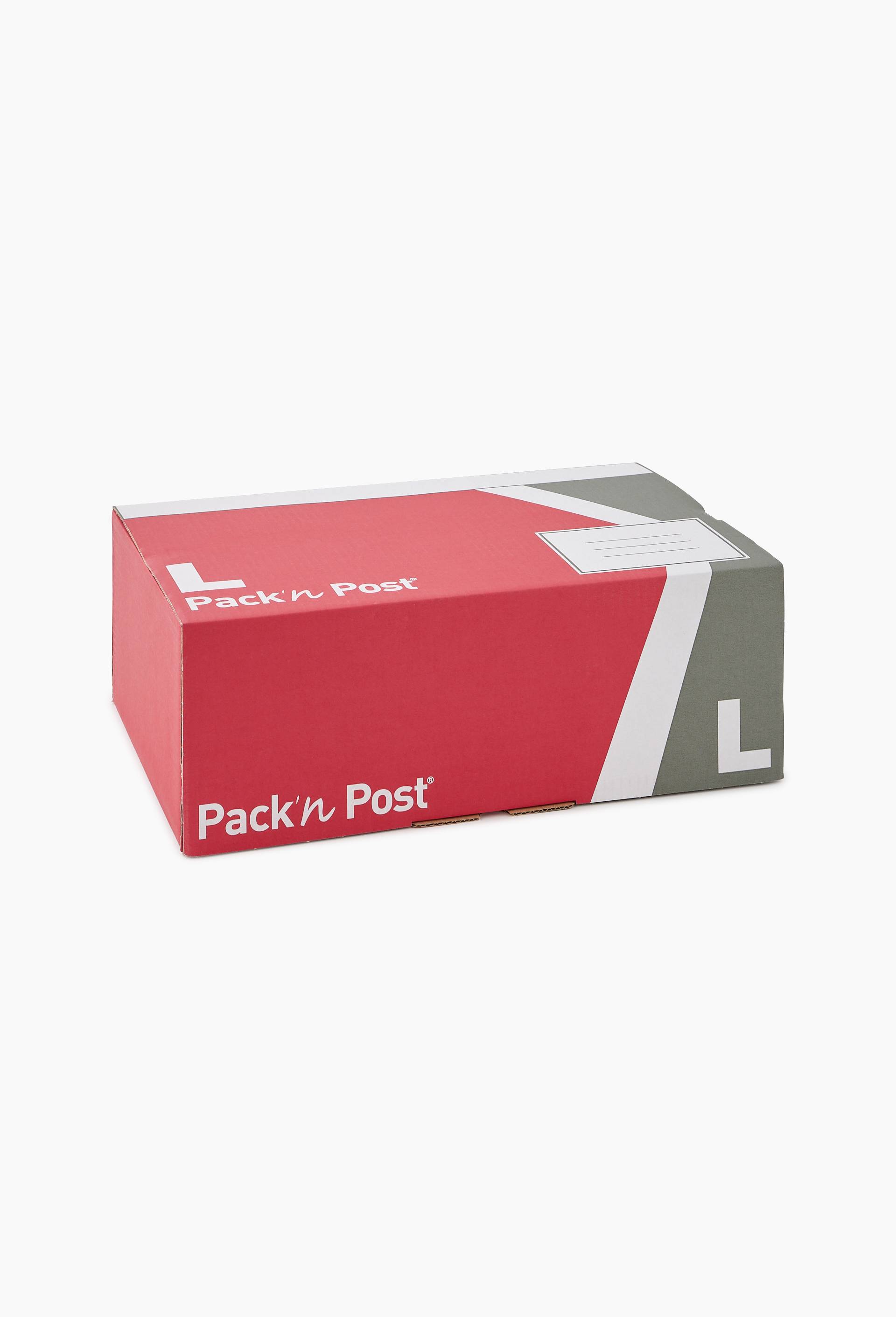 Bo&icirc;te postale L, en carton, rouge / gris, , large image number 0