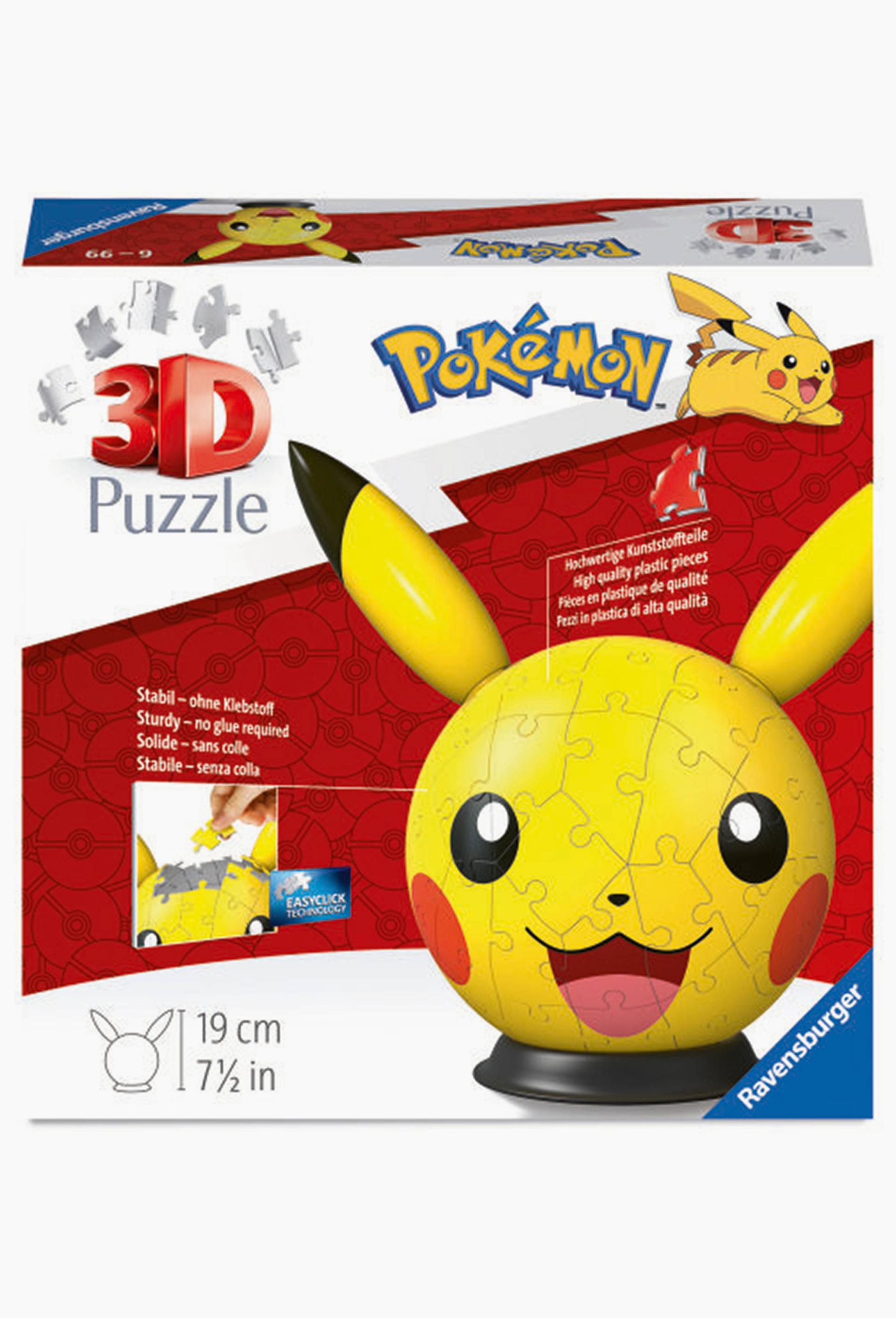 Puzzle 3D Ball 72 pi&egrave;ces - Pikachu / Pok&eacute;mon, , large image number 0