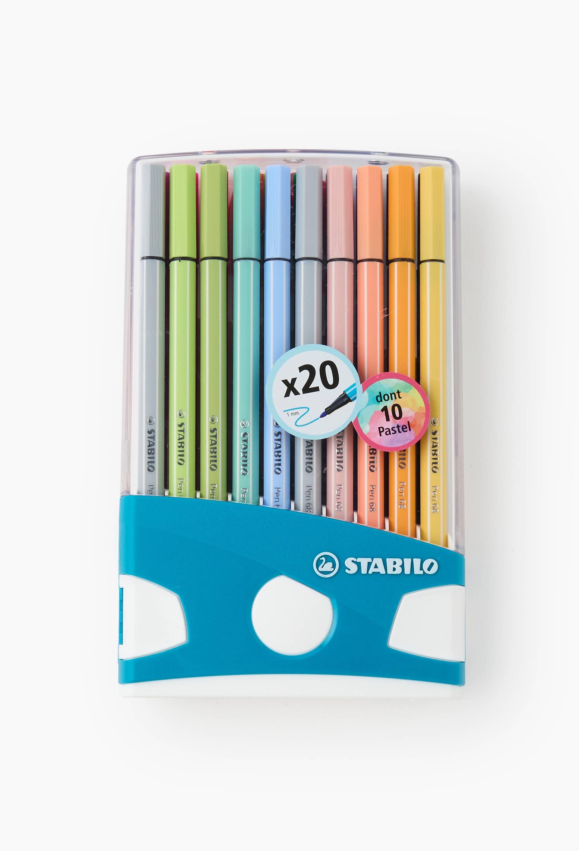 Bo&icirc;te de 20 pen 68 colorparade dont 10 pastel, , large image number 0