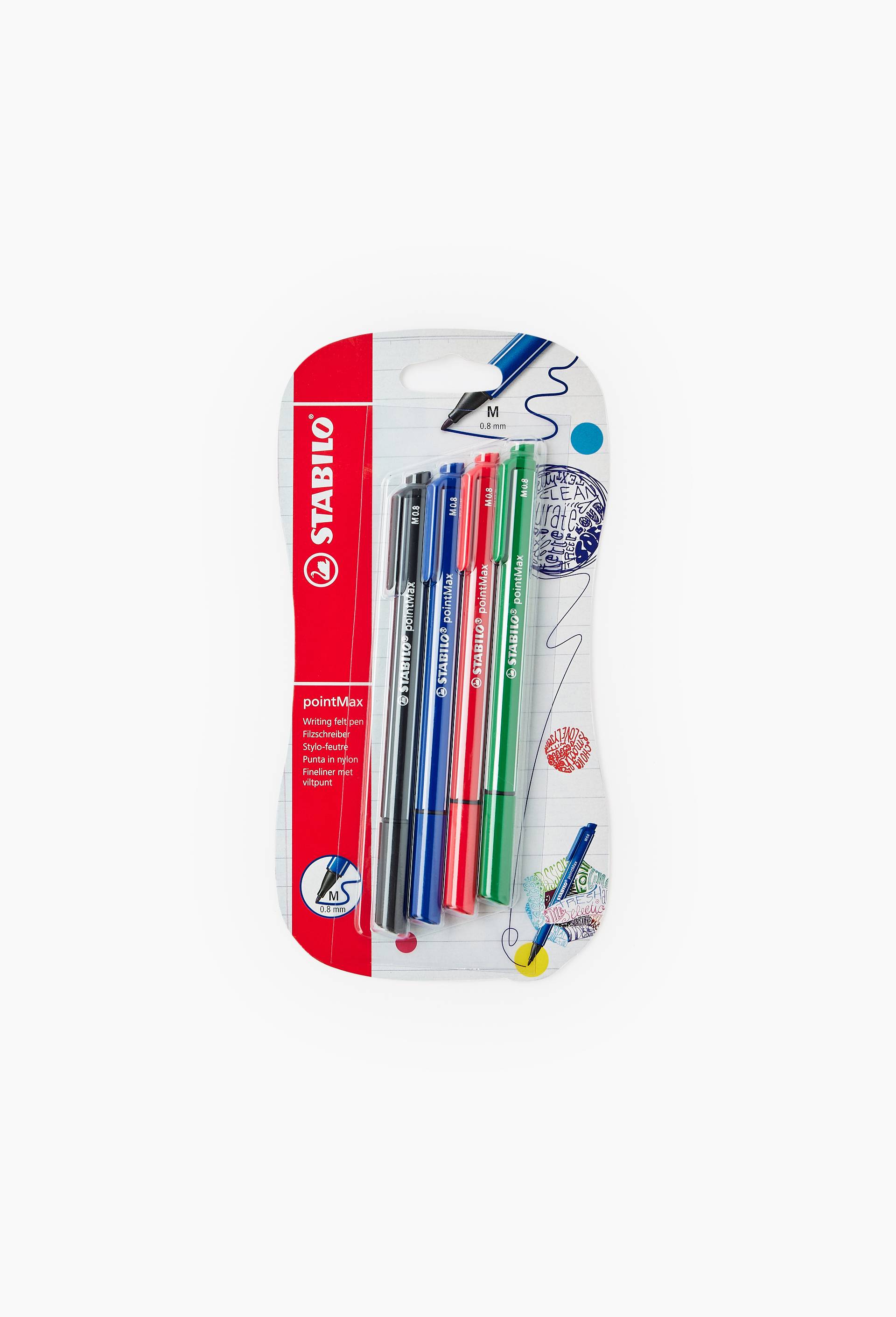 4 stylos-feutres PointMax, coloris assortis, , large image number 0