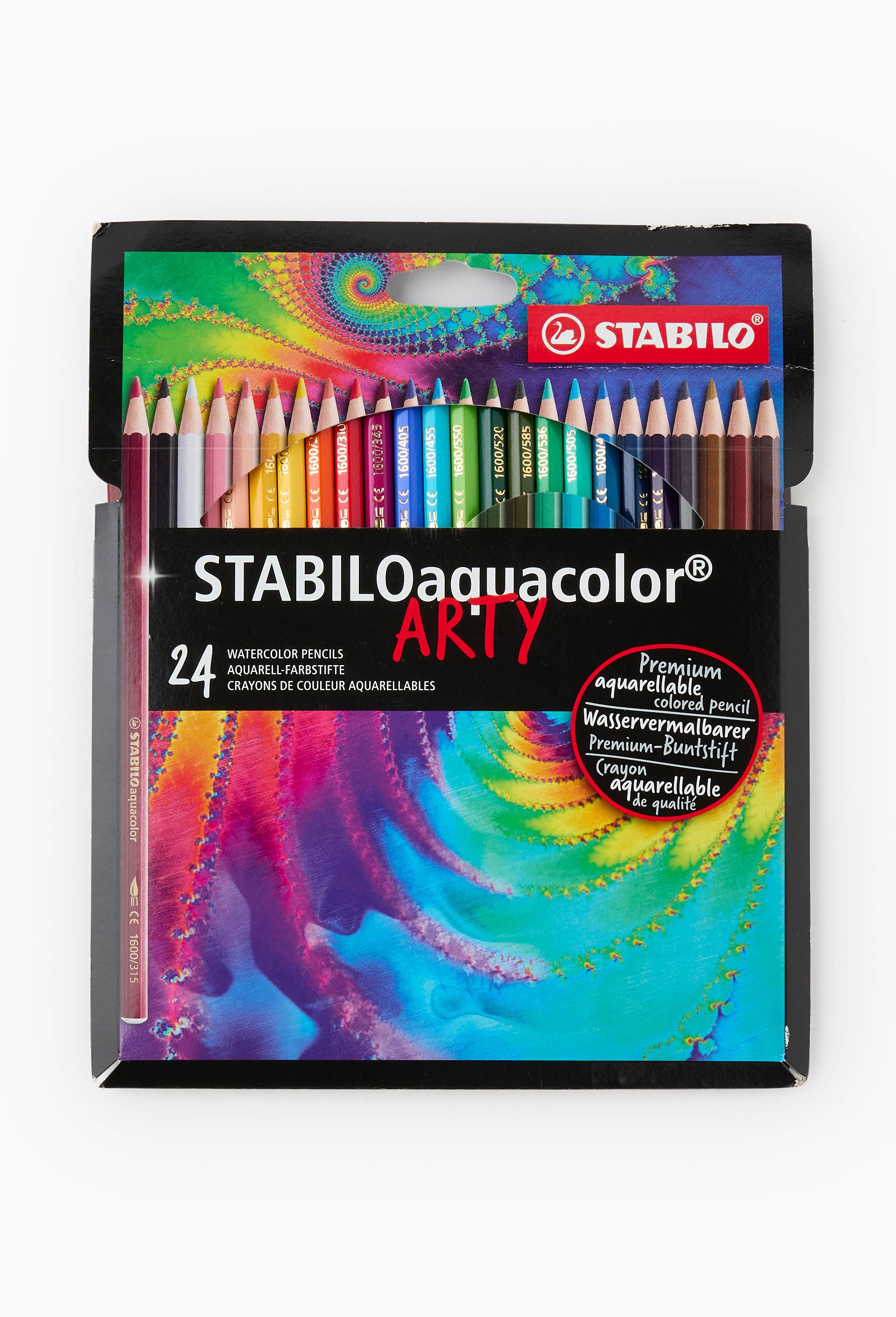 Lot de 24 crayons de couleur aquarellables - Couleurs assorties - Aquacolor ARTY, , large image number 0