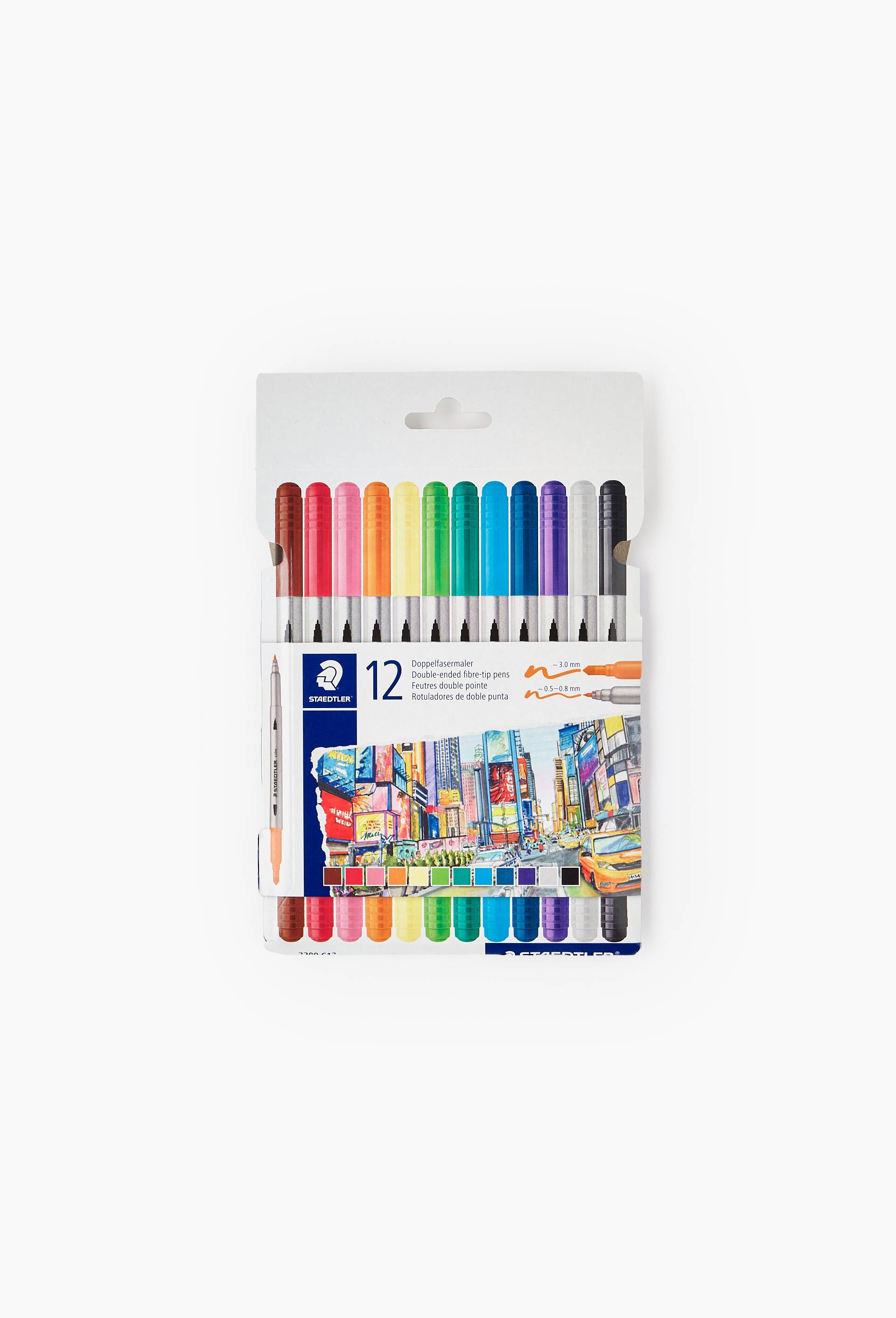 Le lot de 12 feutres de coloriage double pointes, , large image number 1
