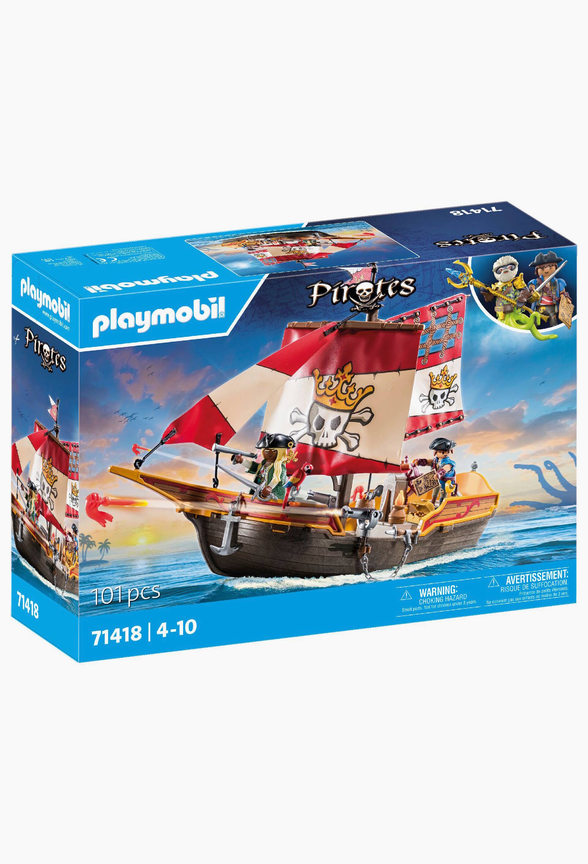 71418 - Chaloupe avec 2 pirates et canons, , large image number 0.0