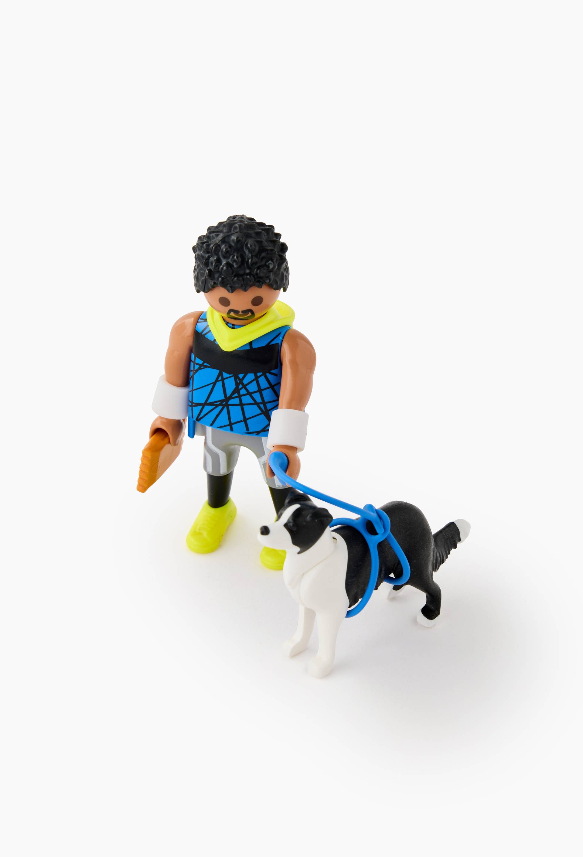 Homme sportif avec border collie - 71740, , large image number 0