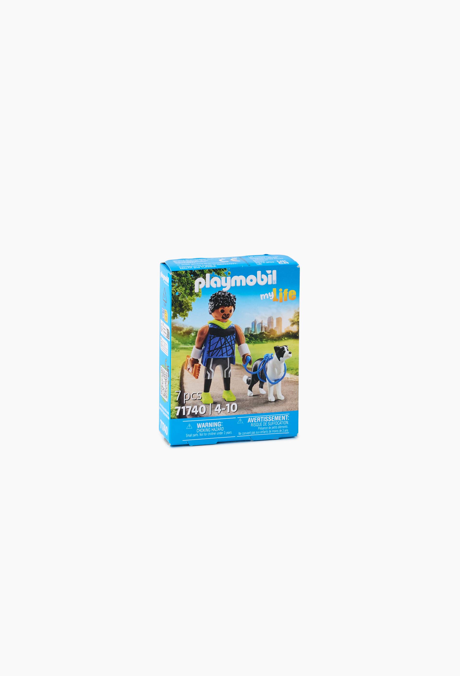 Homme sportif avec border collie - 71740, , large image number 1.0