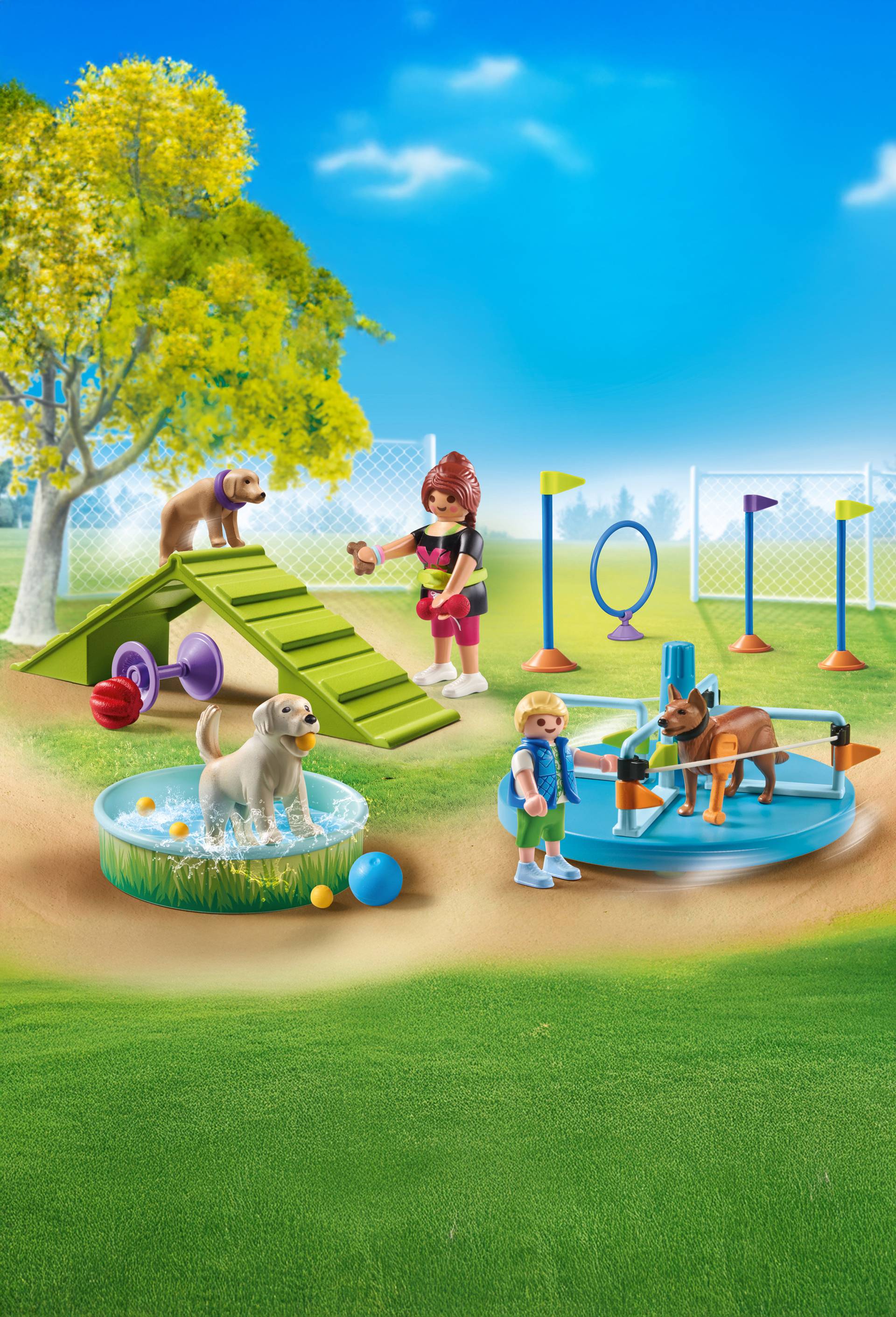71745 - Aire de jeux pour chiens et personnages, , large image number 2.0
