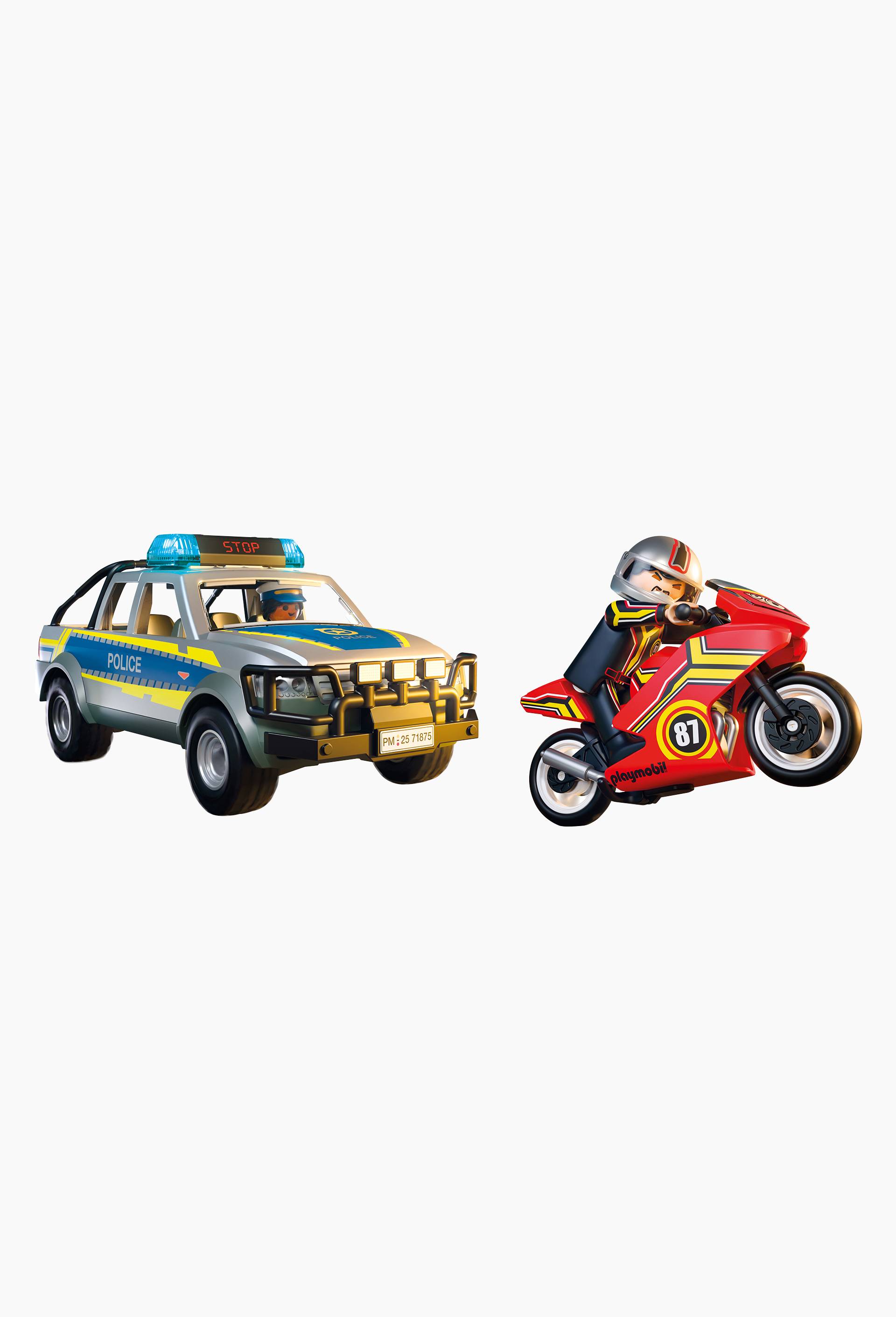 71875 - Pick-up de police, moto et 2 personnages, , large image number 0