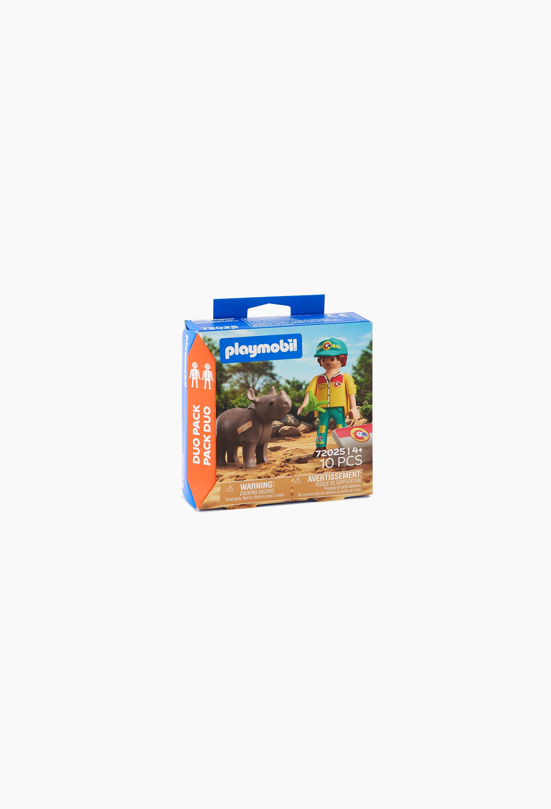 72025 - Duo Pack Soigneur et rhinoc&eacute;ros, , large image number 0