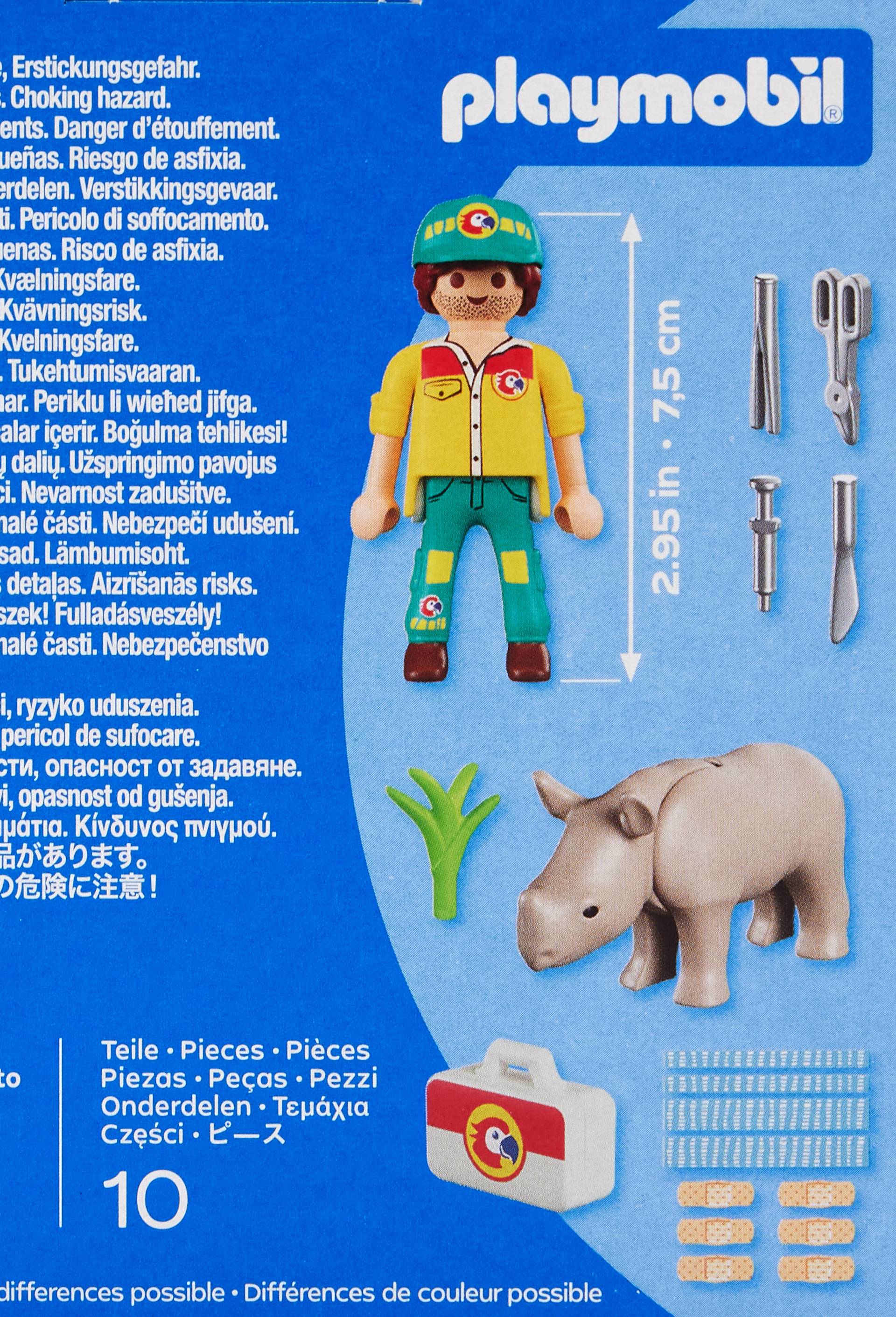 72025 - Duo Pack Soigneur et rhinoc&eacute;ros, , large image number 1
