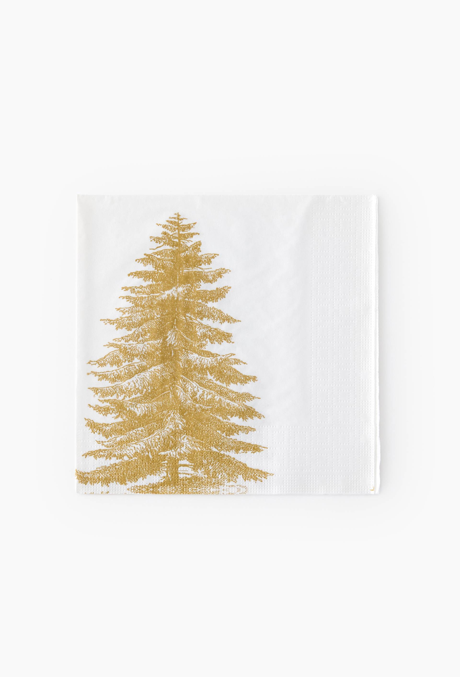 20 serviettes 33x33cm imprim&eacute; maxi sapin, , large image number 0.0