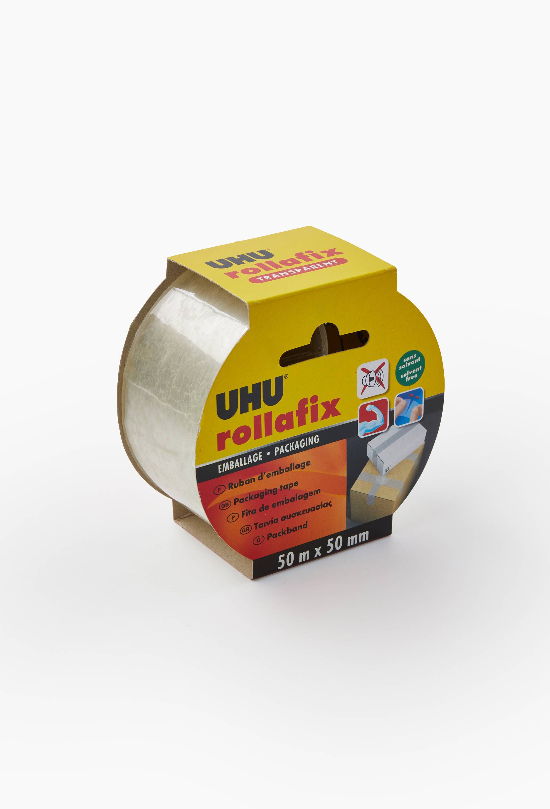 Rollafix ruban d'embalage transparent 50mx50mm, , large image number 0