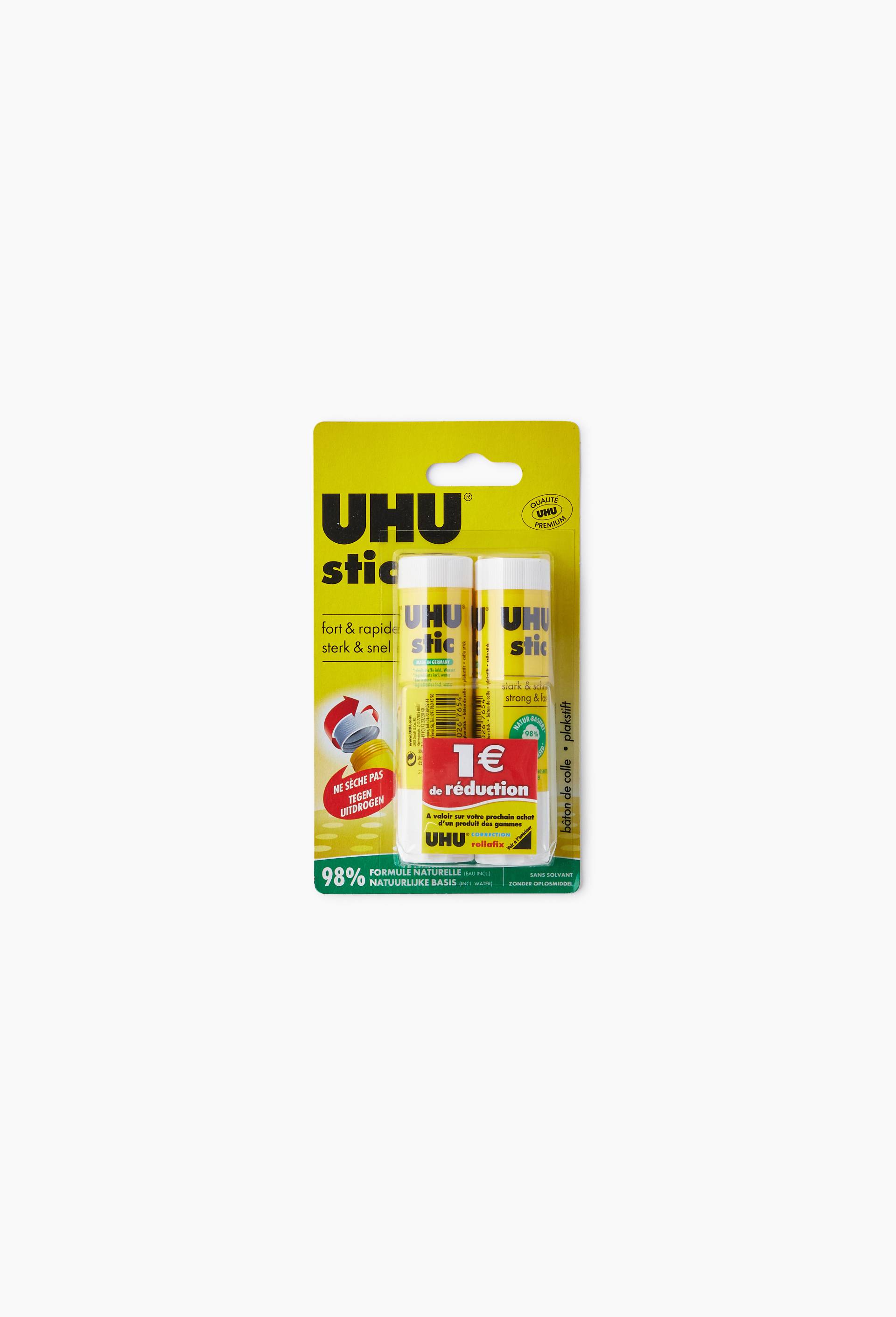 Lot 2 stic blanc uhu 21g, , large image number 0