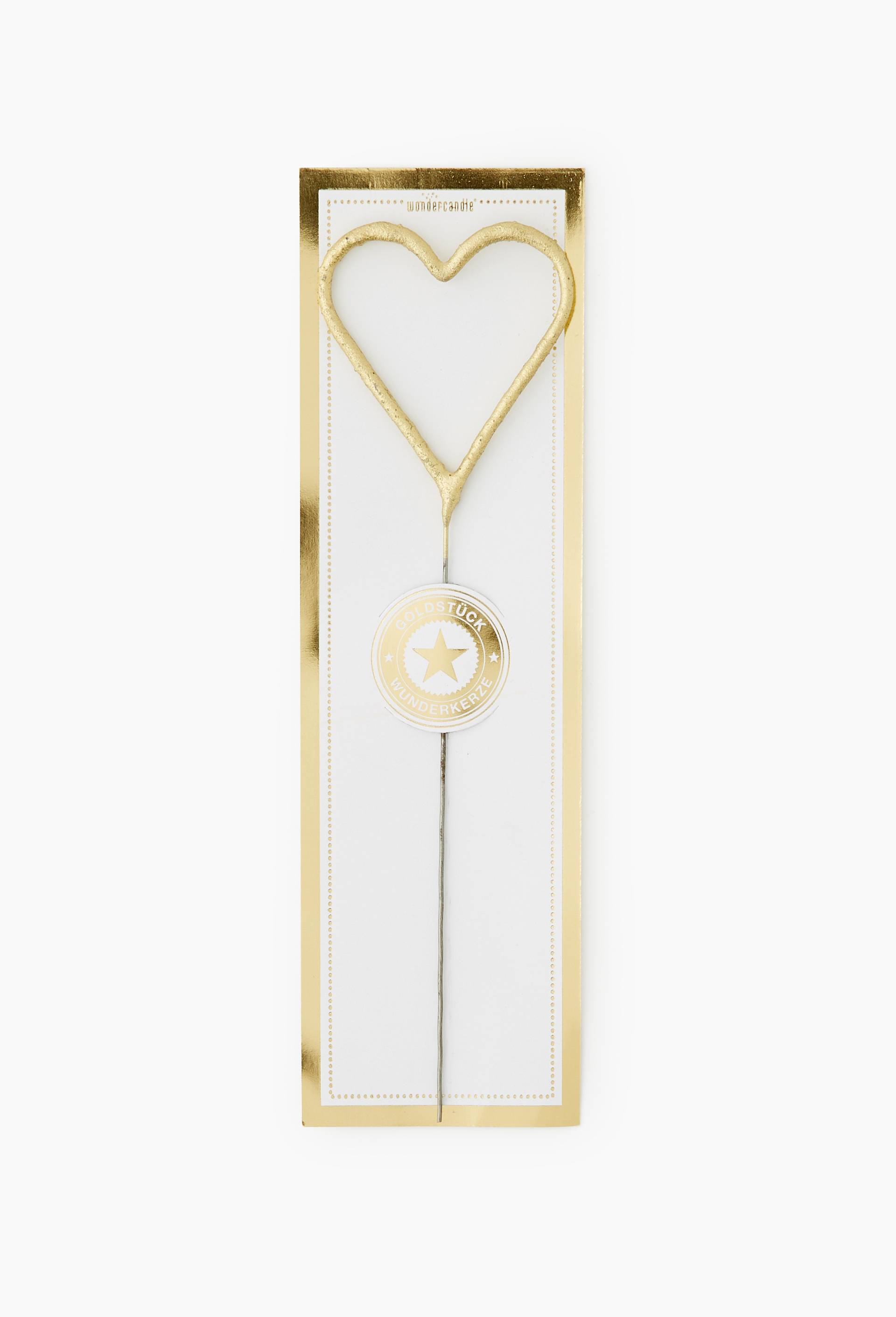 Cierge &eacute;tincelant dor&eacute;-coeur, , large image number 0