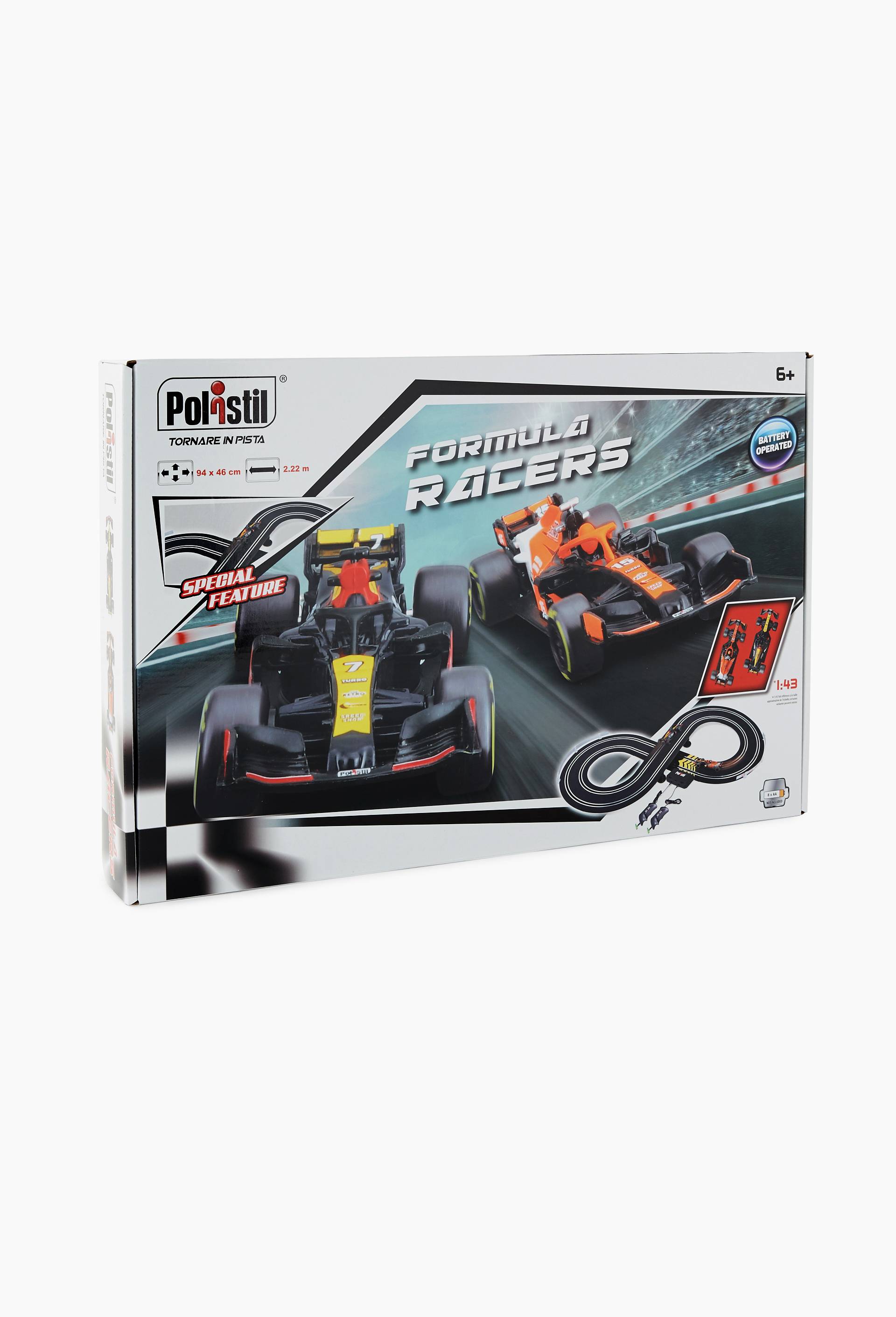 POLISTIL -  CIRCUIT 2.22m FORMULE 1 avec 2 v&eacute;hicules, , large image number 0