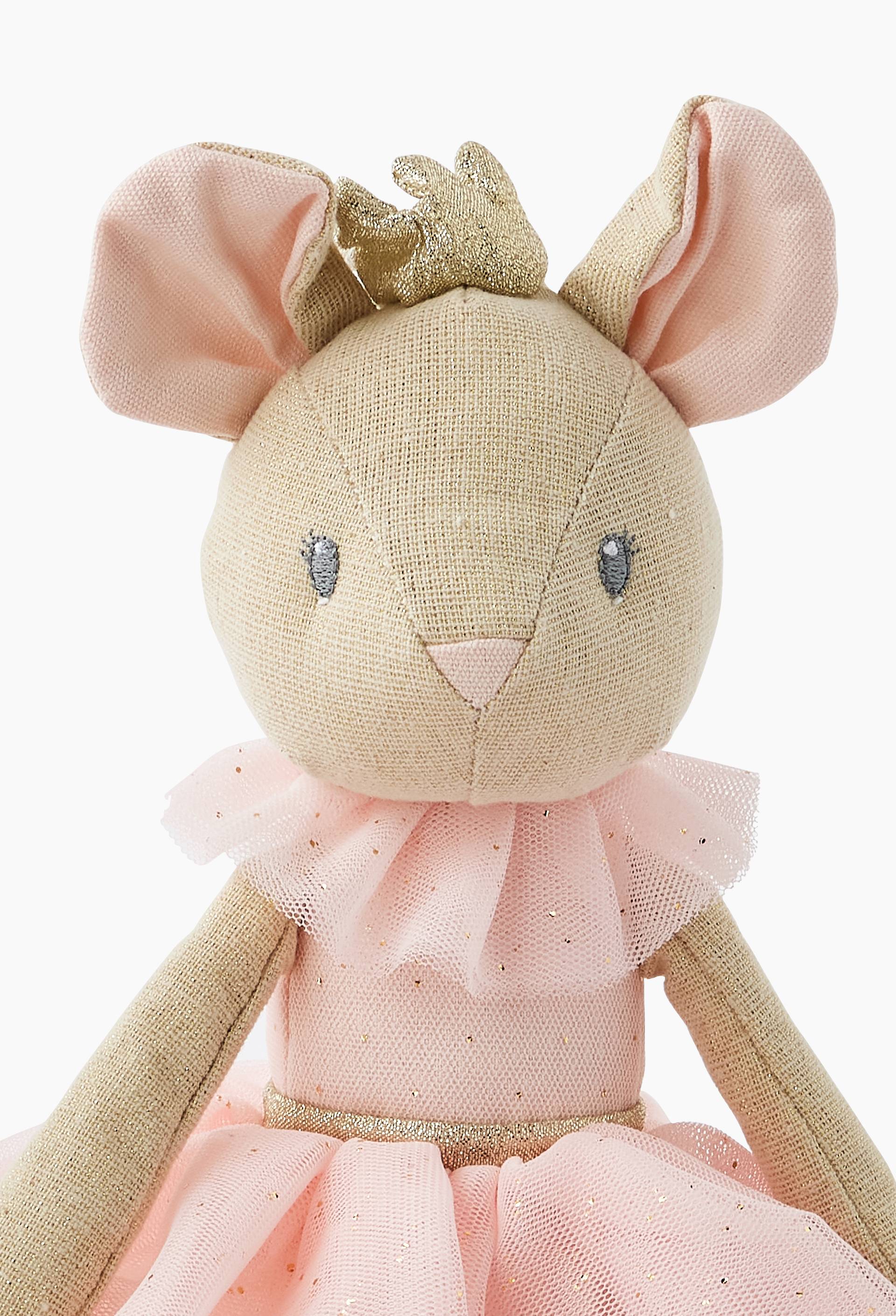 Peluche Ballerine Souris Rose, , large image number 2