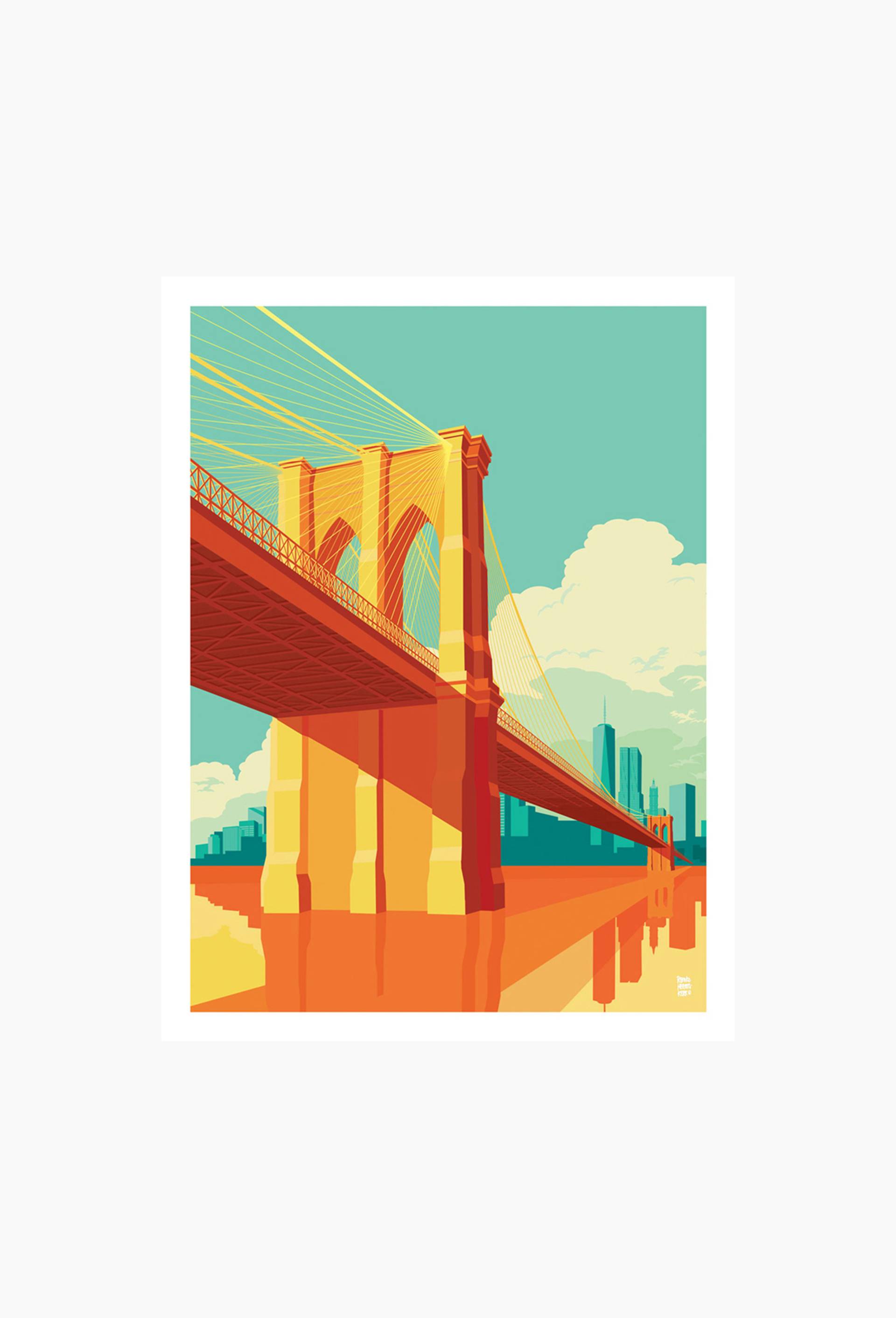 Affiche, REMKO HEEMSKERK - NYC Brooklyn Bridge, 30x40cm, , large image number 0