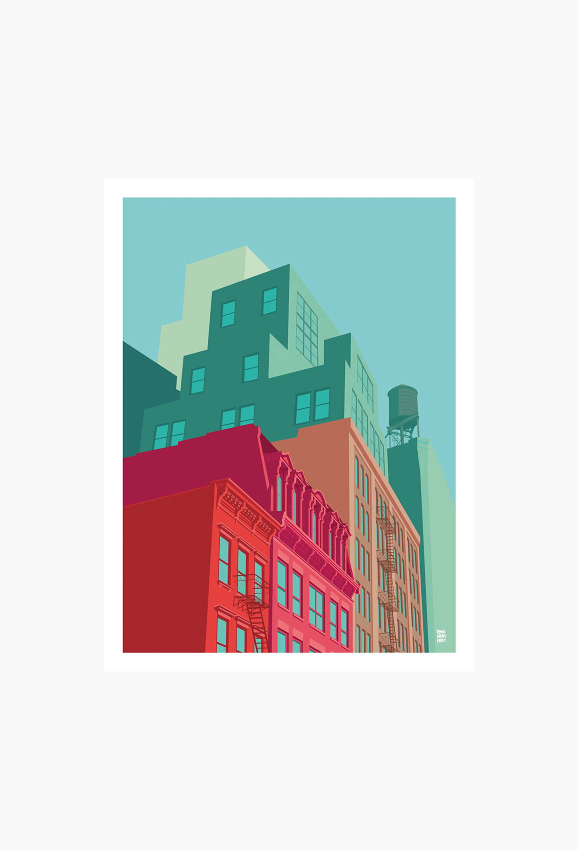 Affiche, REMKO HEEMSKERK - NYC Mulberry Street, 30x40cm, , large image number 0