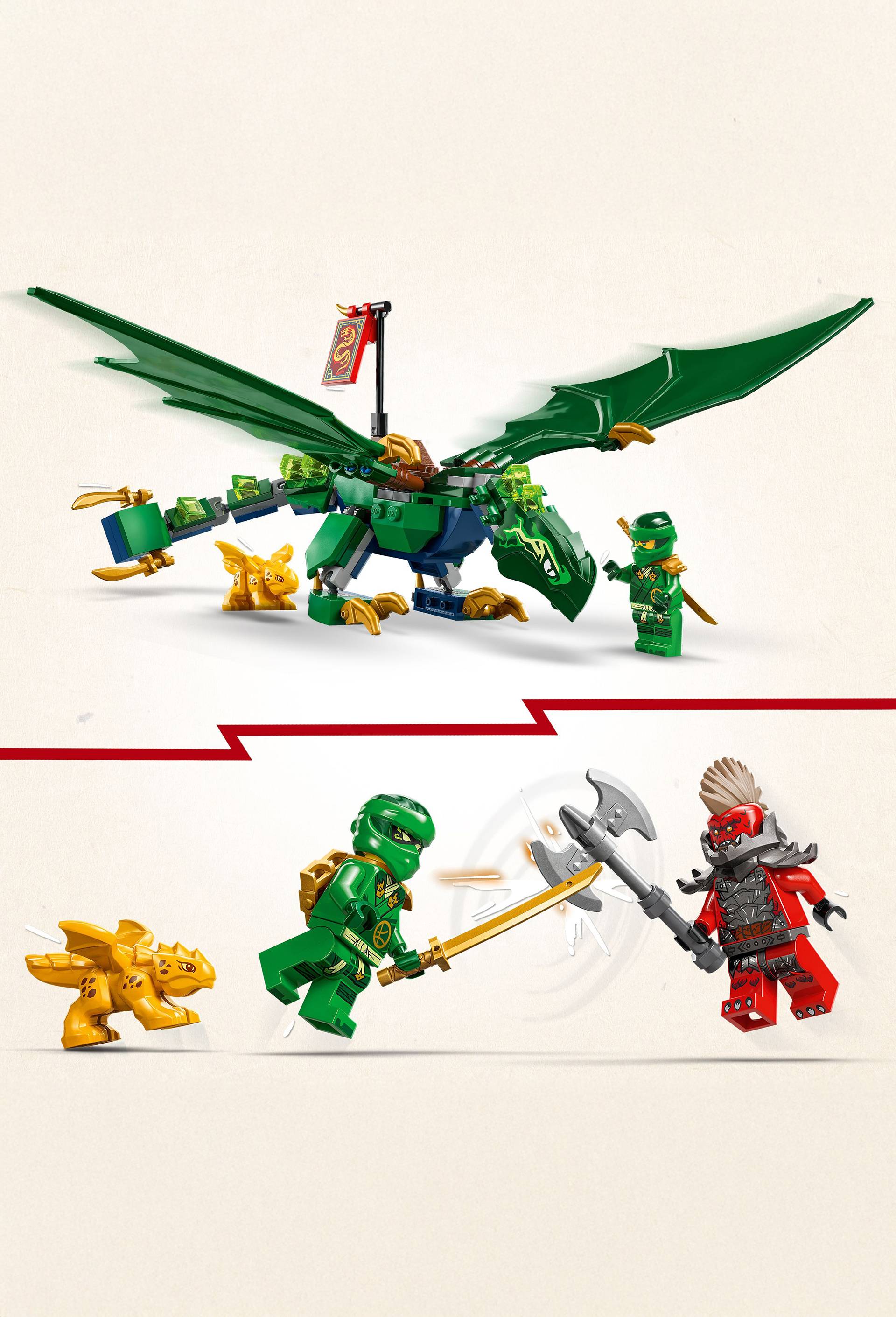 Lego&reg; Ninjago 71829 - le dragon vert de la foret de lloyd, , large image number 4