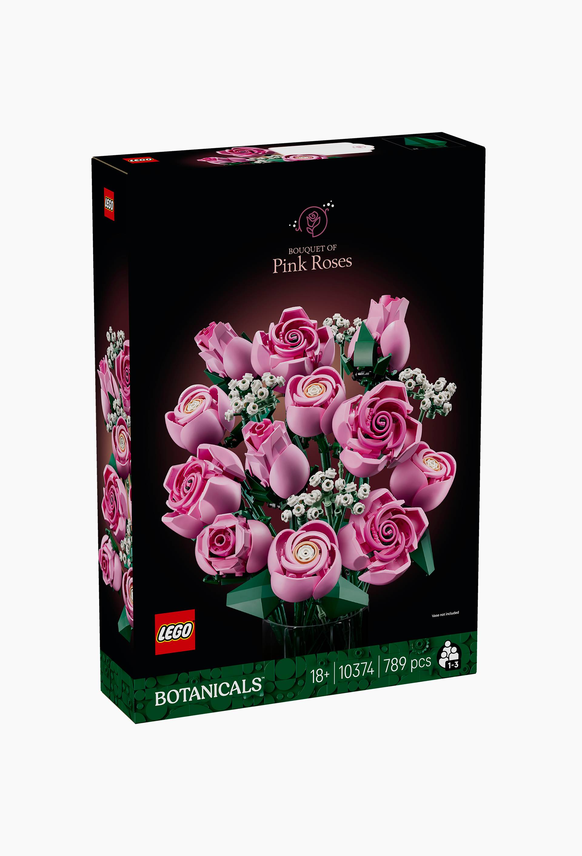 10374 - Bouquet de roses roses LEGO&reg; Botanicals, , large image number 1