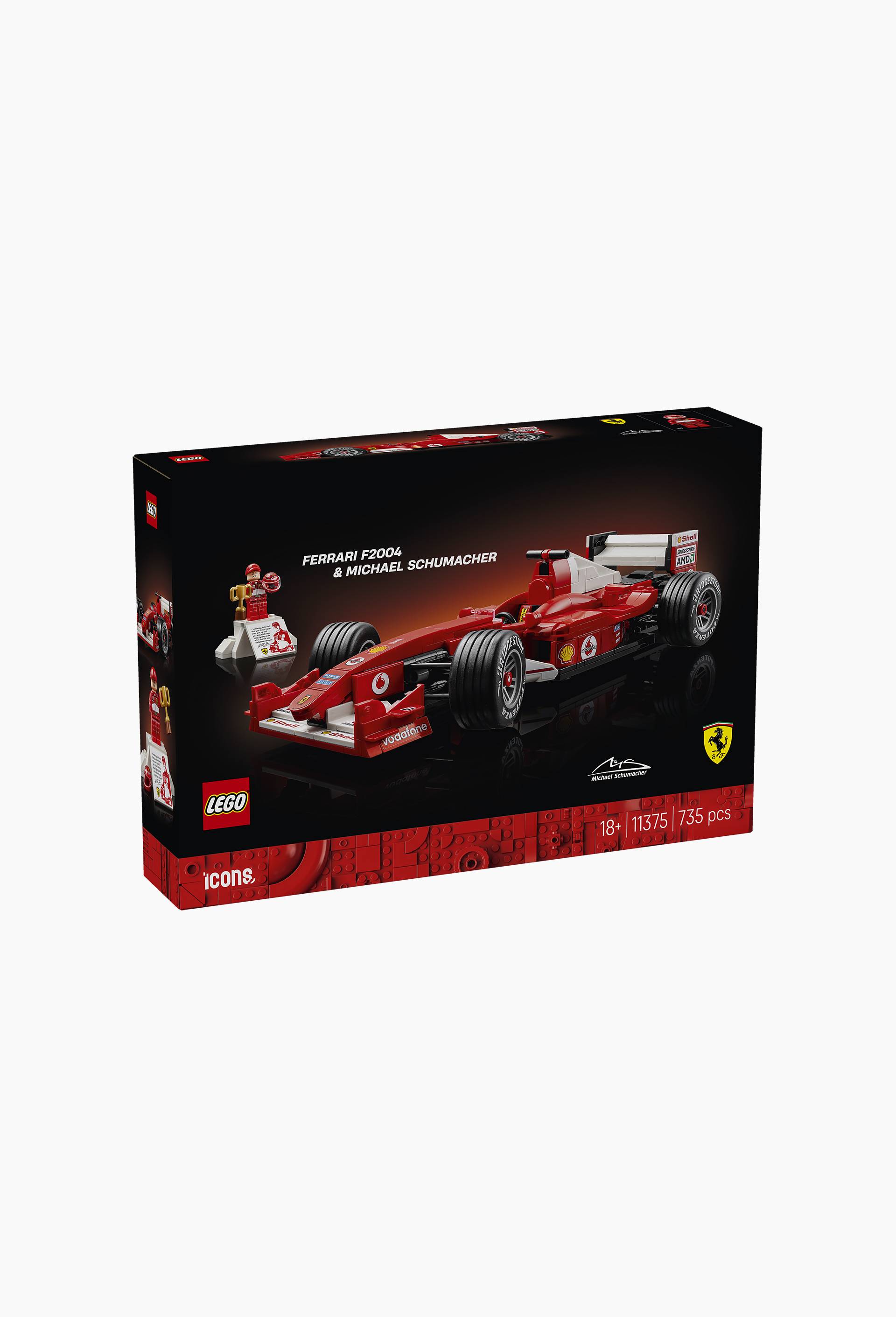 11375 - Ferrari F2004 et Michael Schumacher LEGO&reg; Icons, , large image number 1