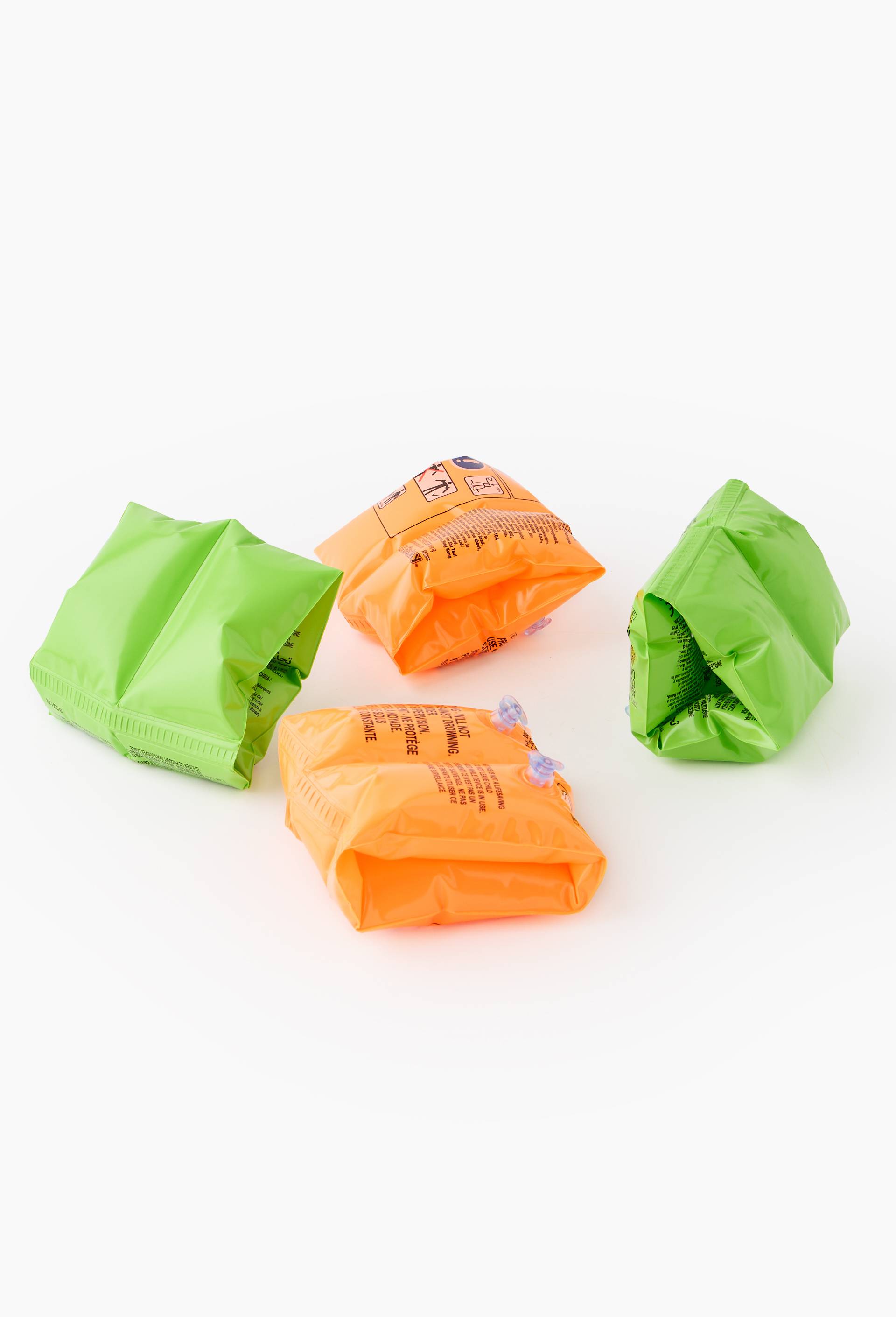 Assortiment brassards unis vert et orange, , large image number 0.0
