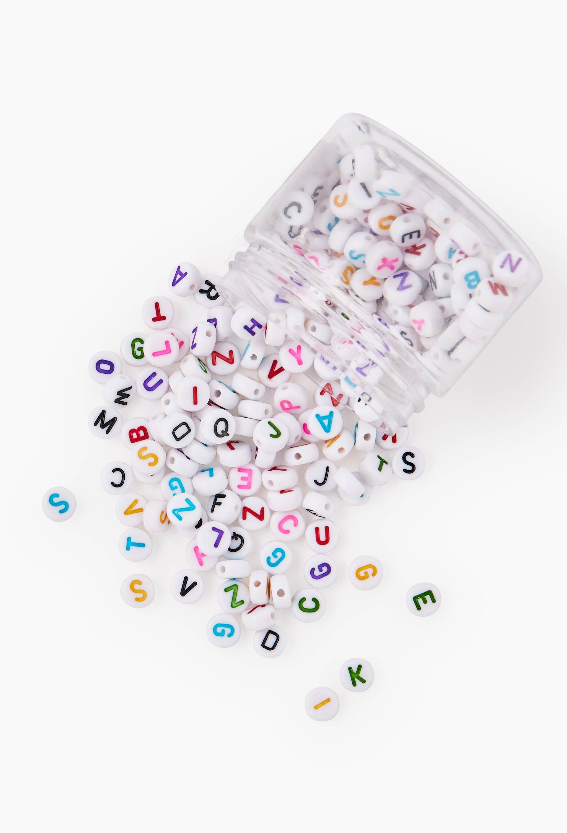 POT PERLES LETTRES - BLANCHES, , large image number 1