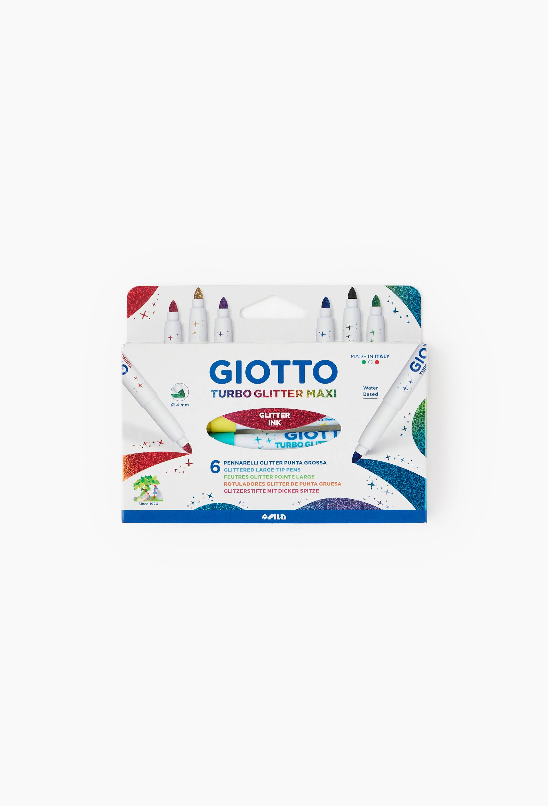 6 feutres Turbo Glitter Maxi ultra lavable, , large image number 1
