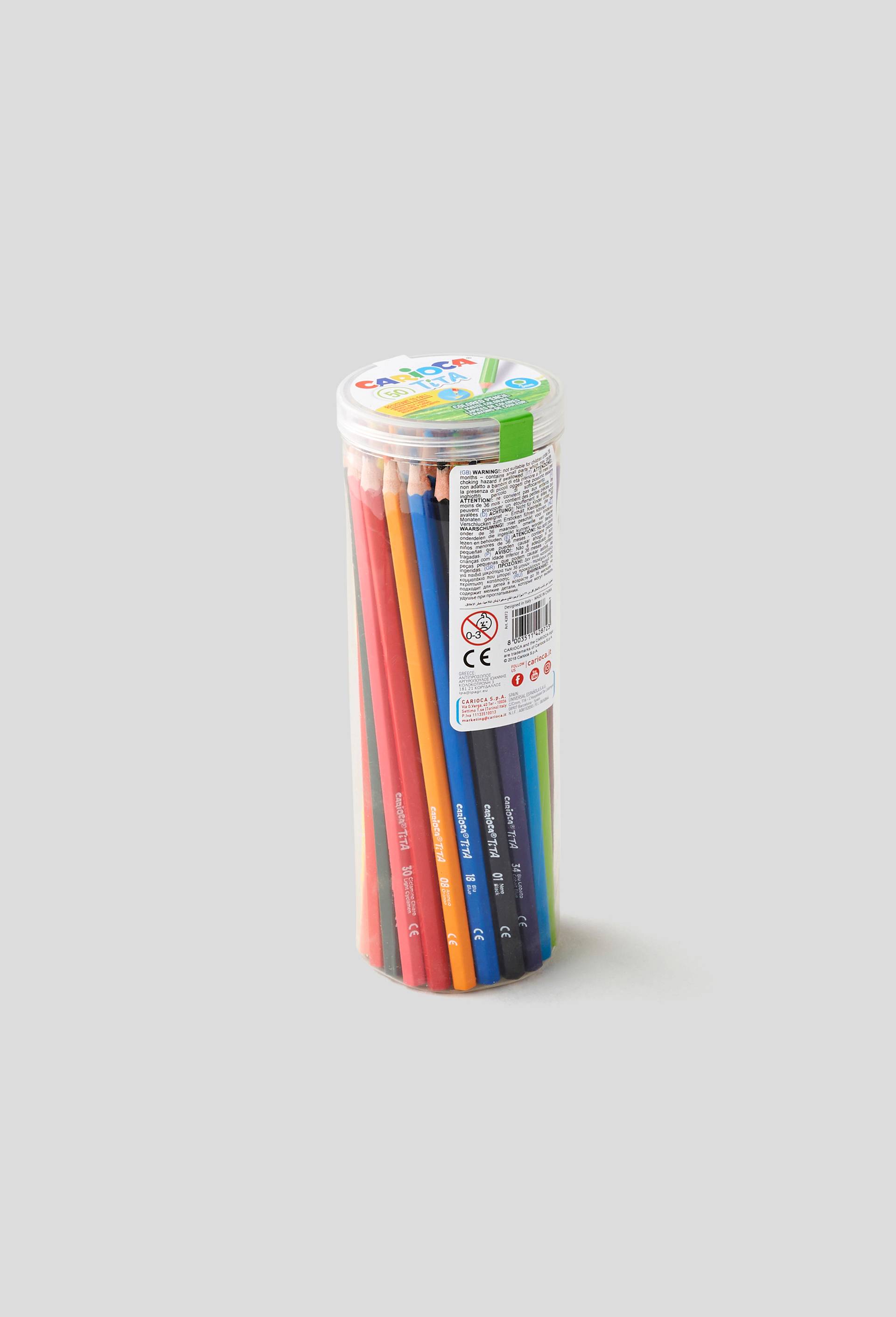 Seau de 50 crayons de couleurs, , large image number 0