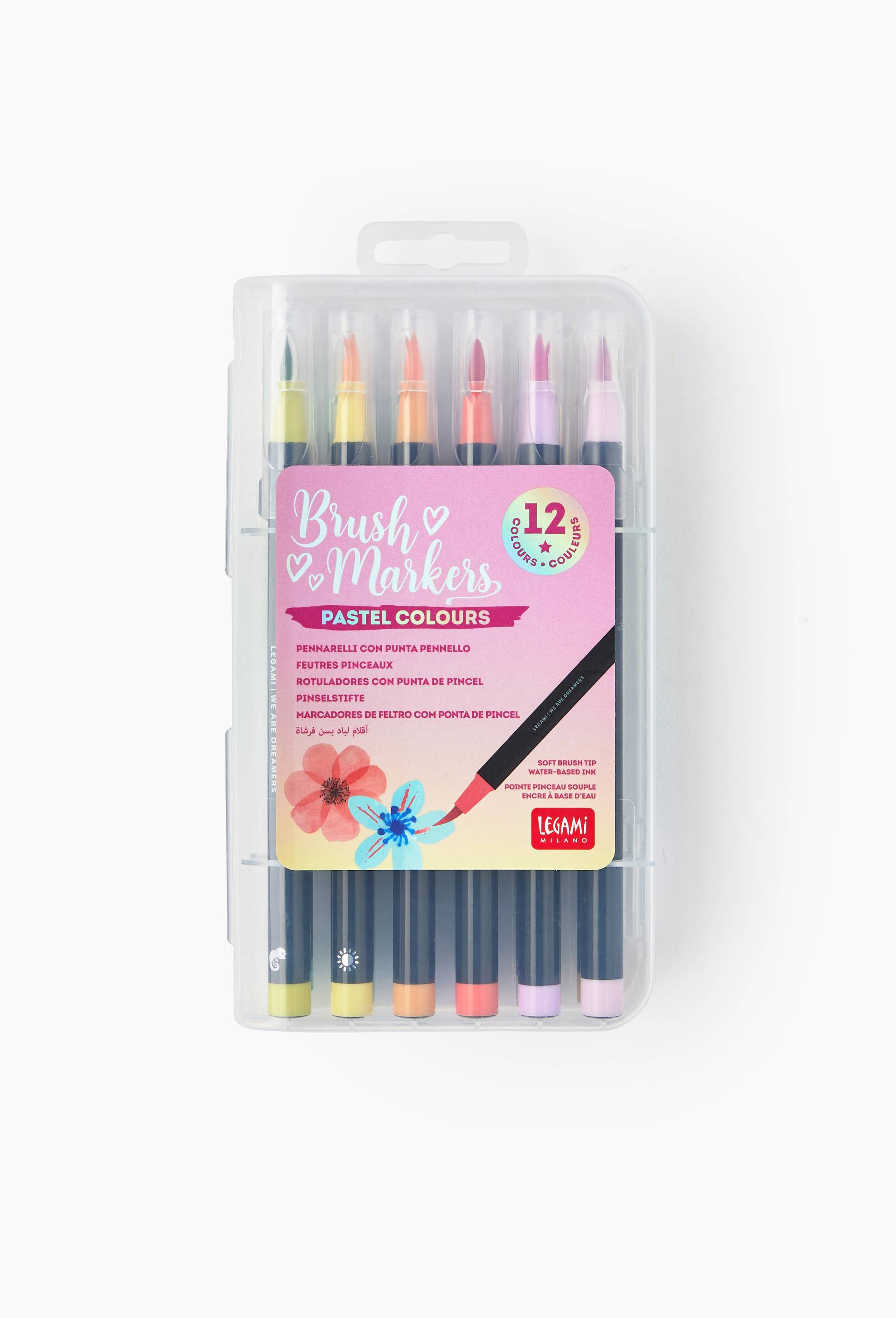 12 Brush Markers Pastel, , large image number 0.0
