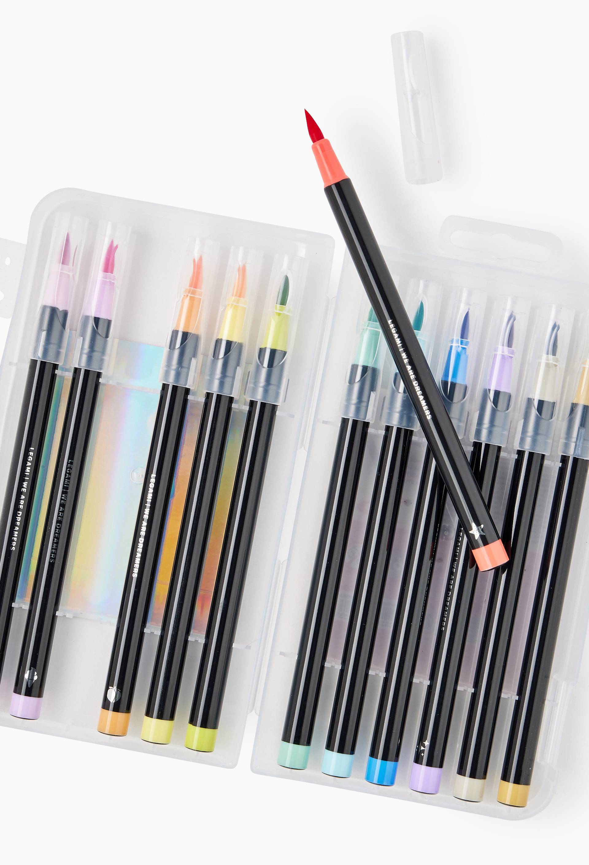 12 Brush Markers Pastel, , large image number 1.0