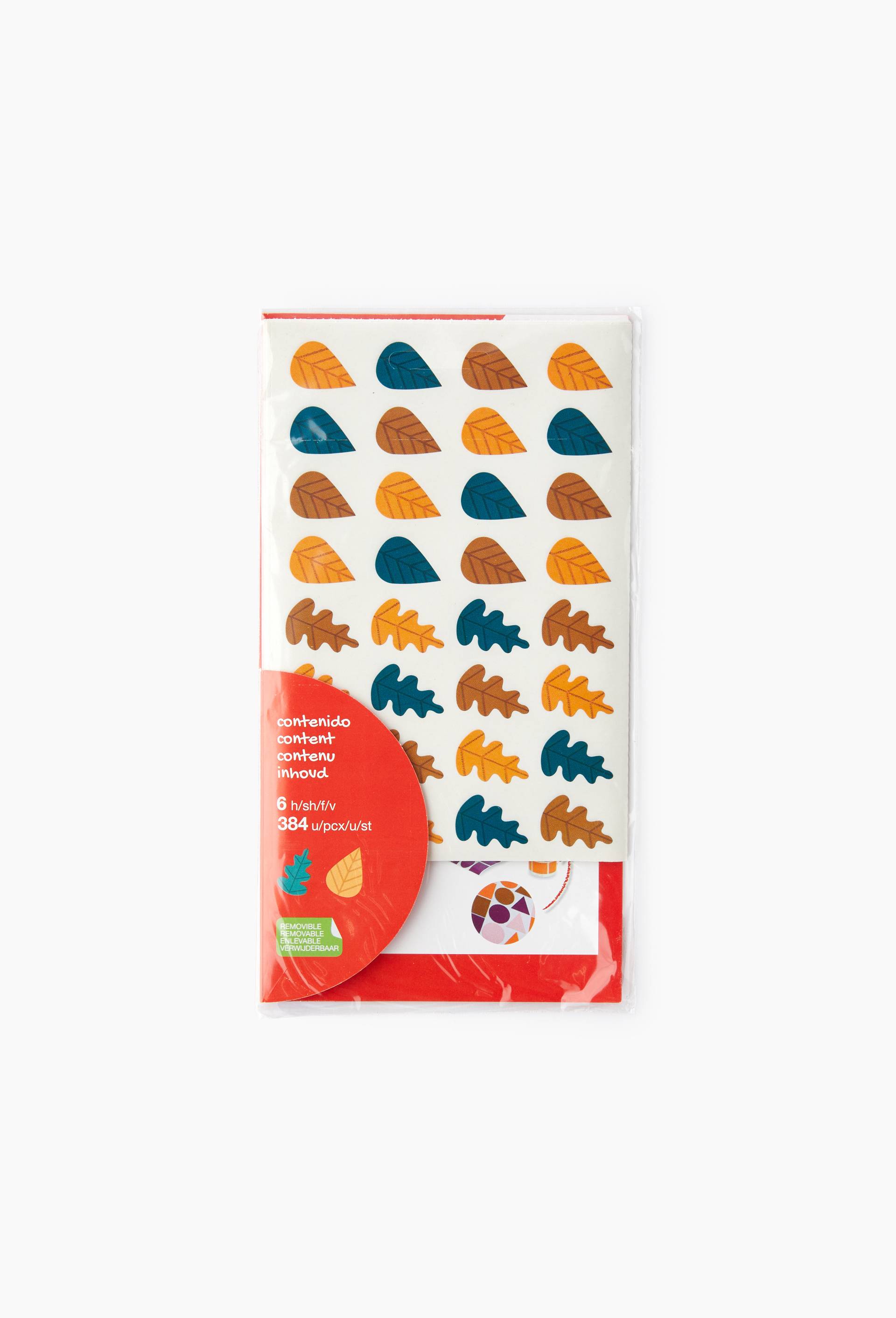 384 gommettes feuilles et arbres, , large image number 1