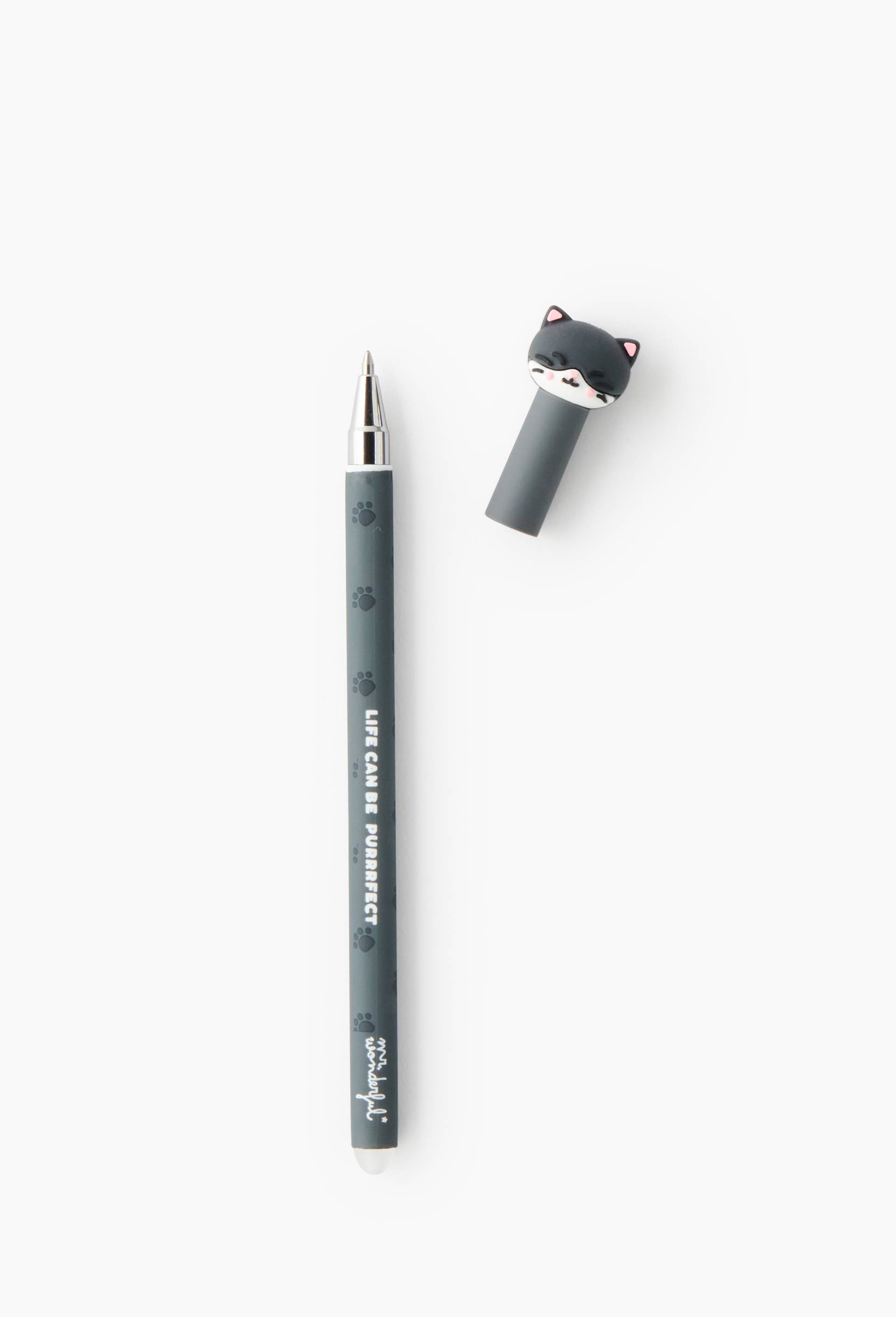 Stylo &agrave; bille gel effa&ccedil;able, Bo-Bo chat, , large image number 1.0