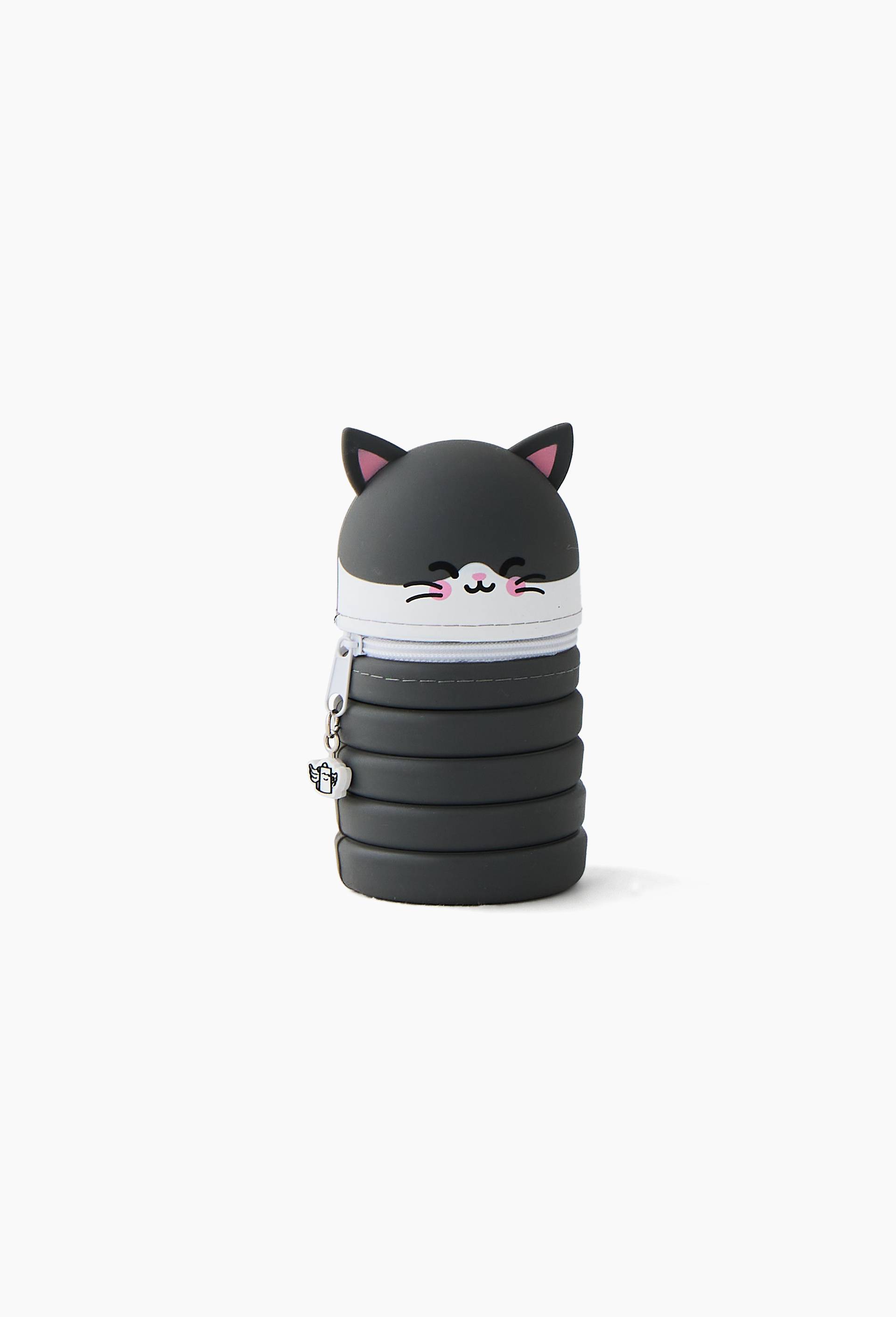 Trousse extensible en silicone - Chat, , large image number 1