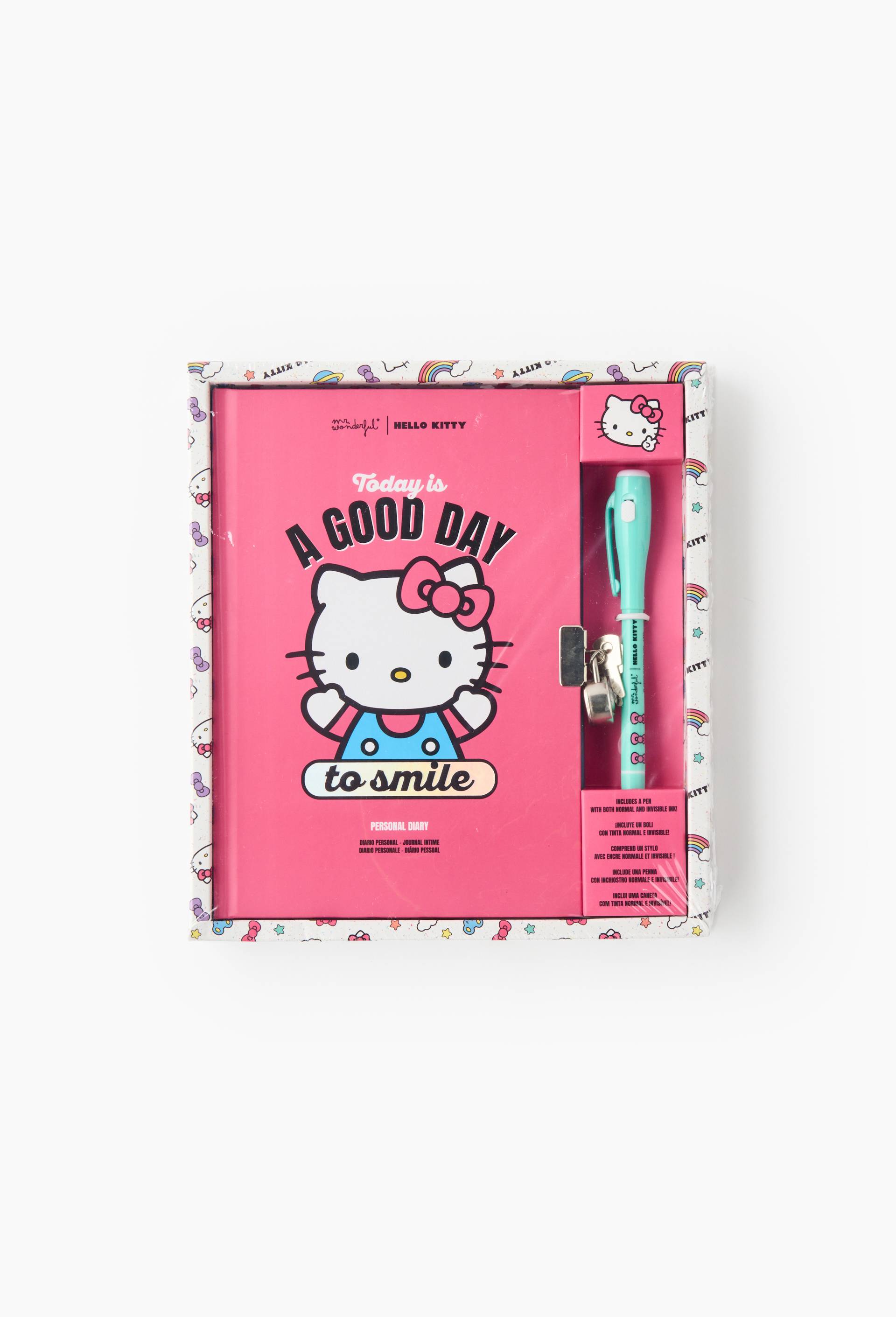 Journal intime A5, 124 pages + stylo magique Hello Kitty, , large image number 2.0