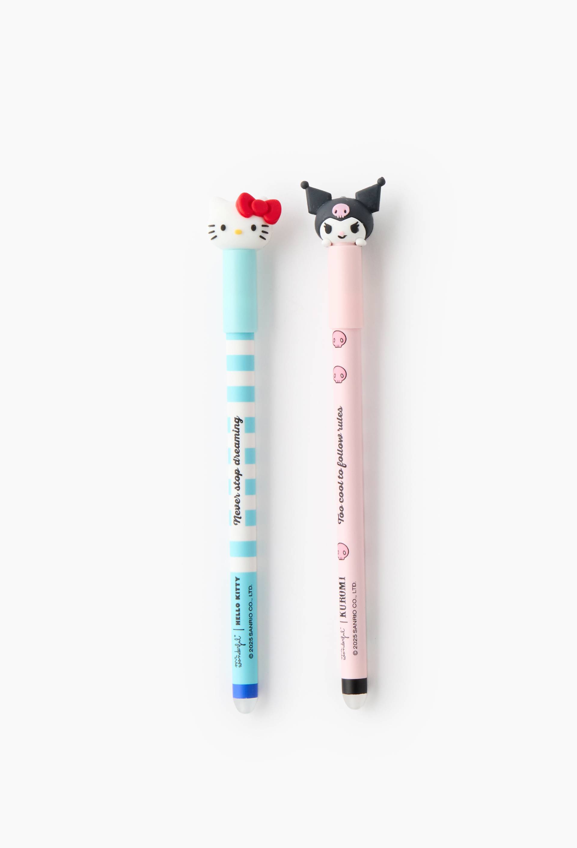 2 stylos effa&ccedil;ables Hello Kitty et Kuromi, , large image number 0.0