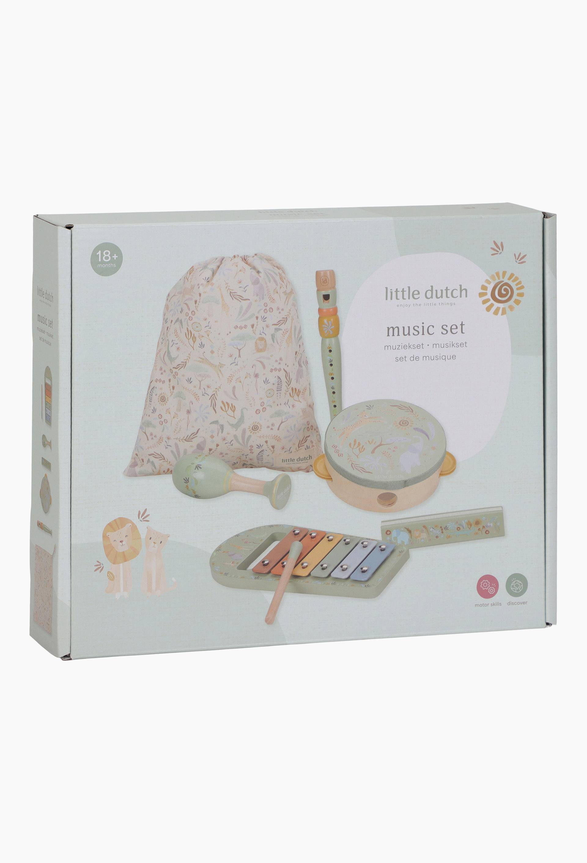 Coffret musical vert Safari Friends "Little Dutch", , large image number 0