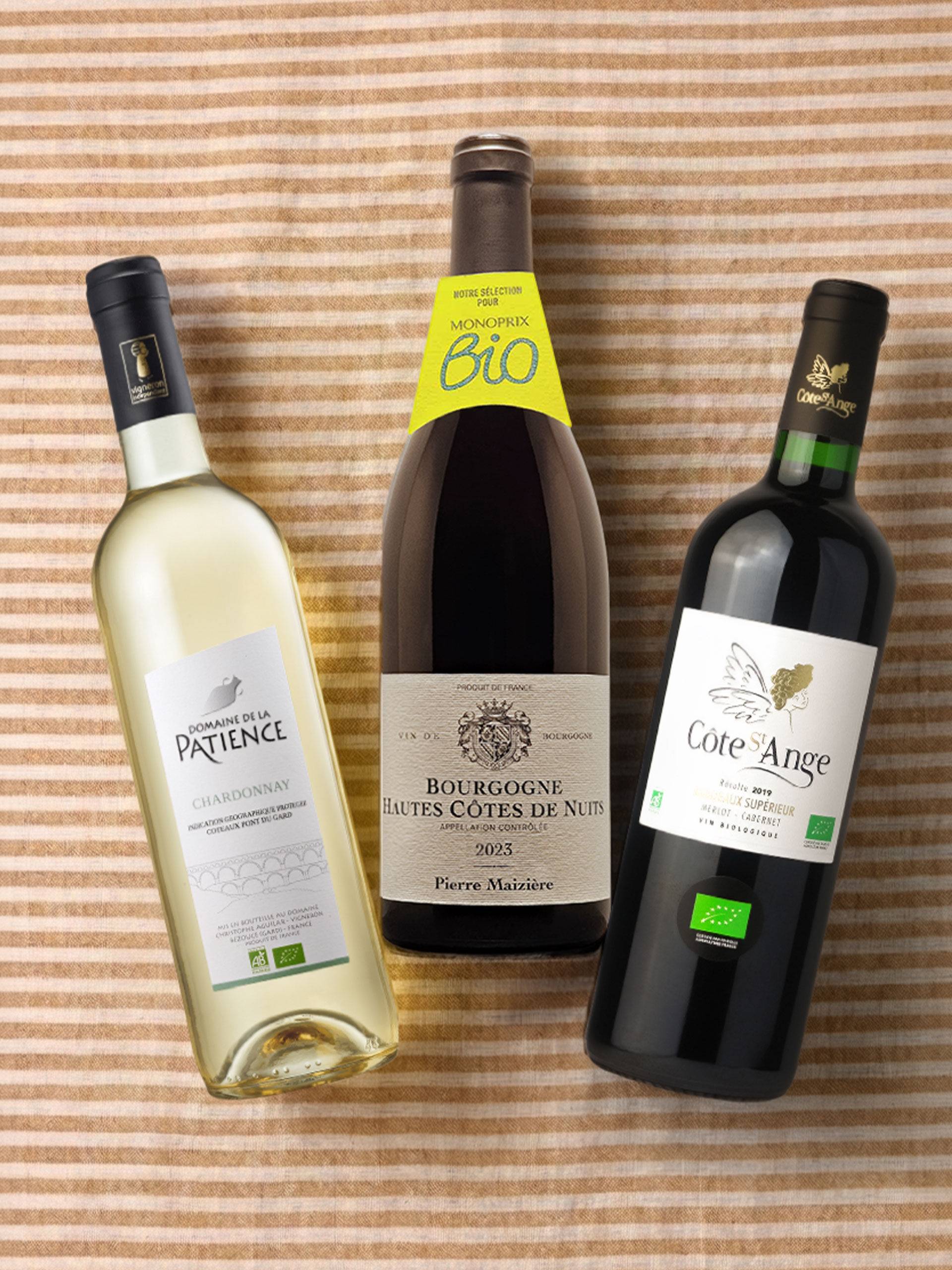 Bouteilles de vin 